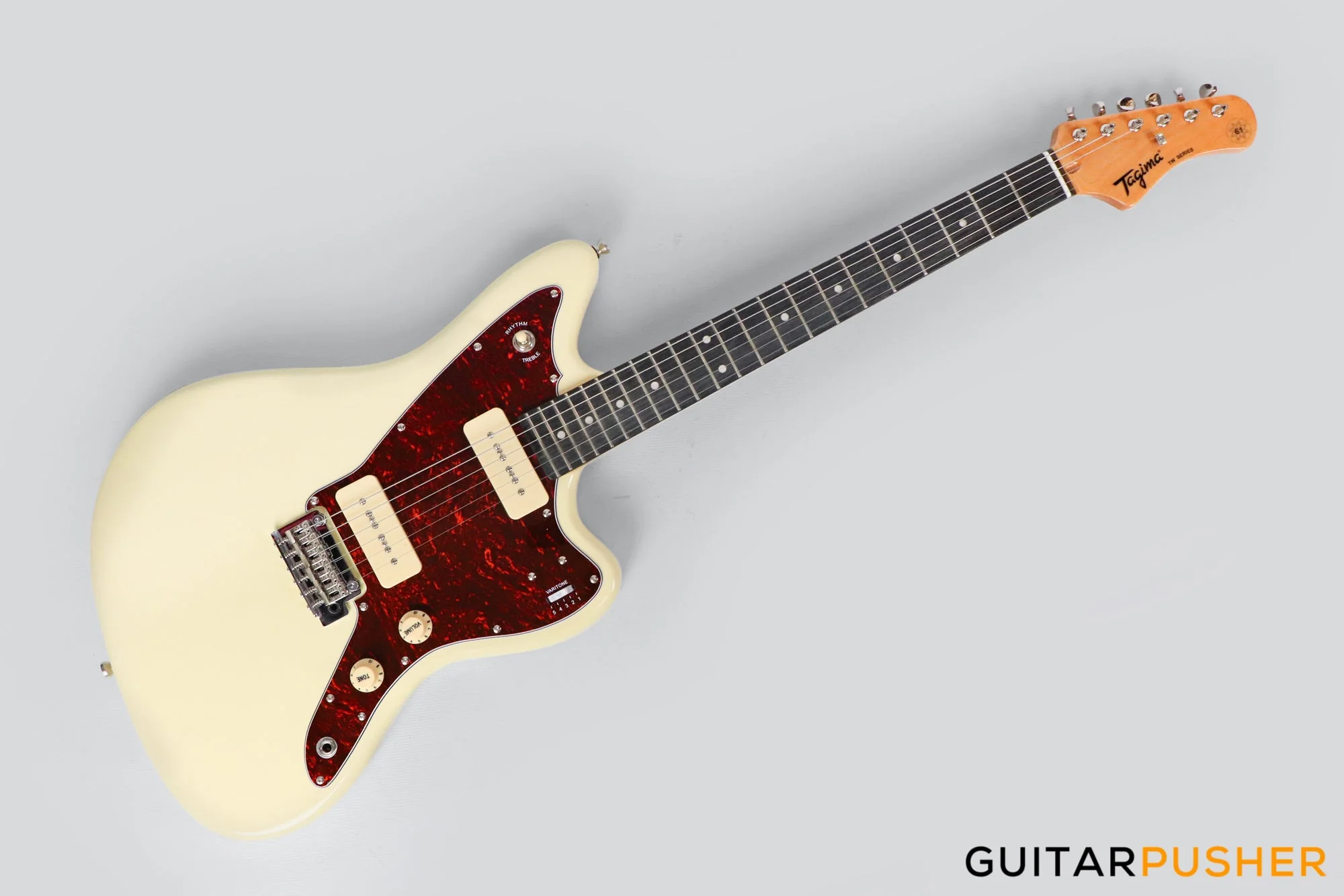Tagima TW-61 JM-Style Electric Guitar - Vintage White - Image 6