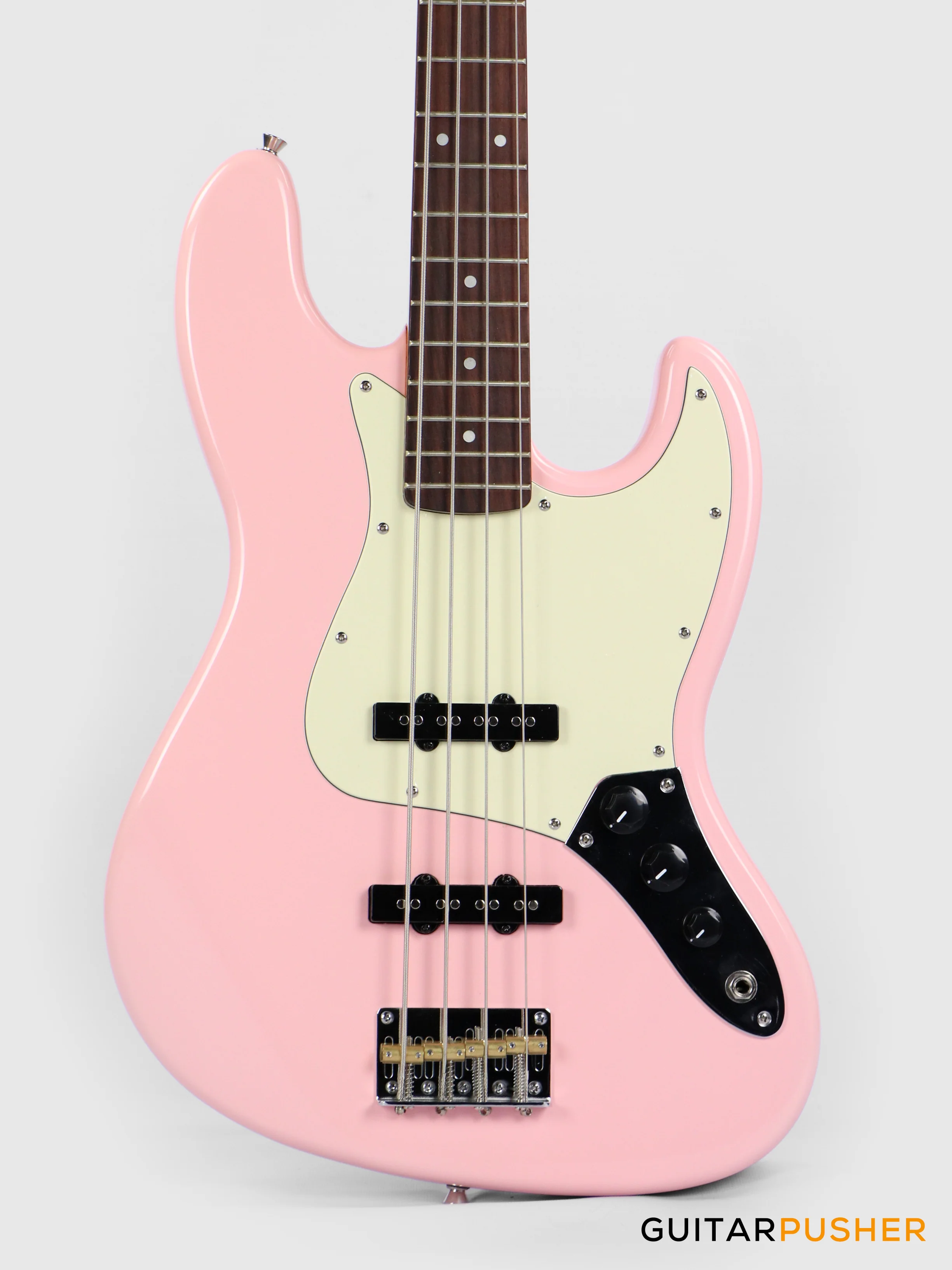 Tagima TW-73 '4-String 73 Jazz Pink (Rosewood/Alpine White)