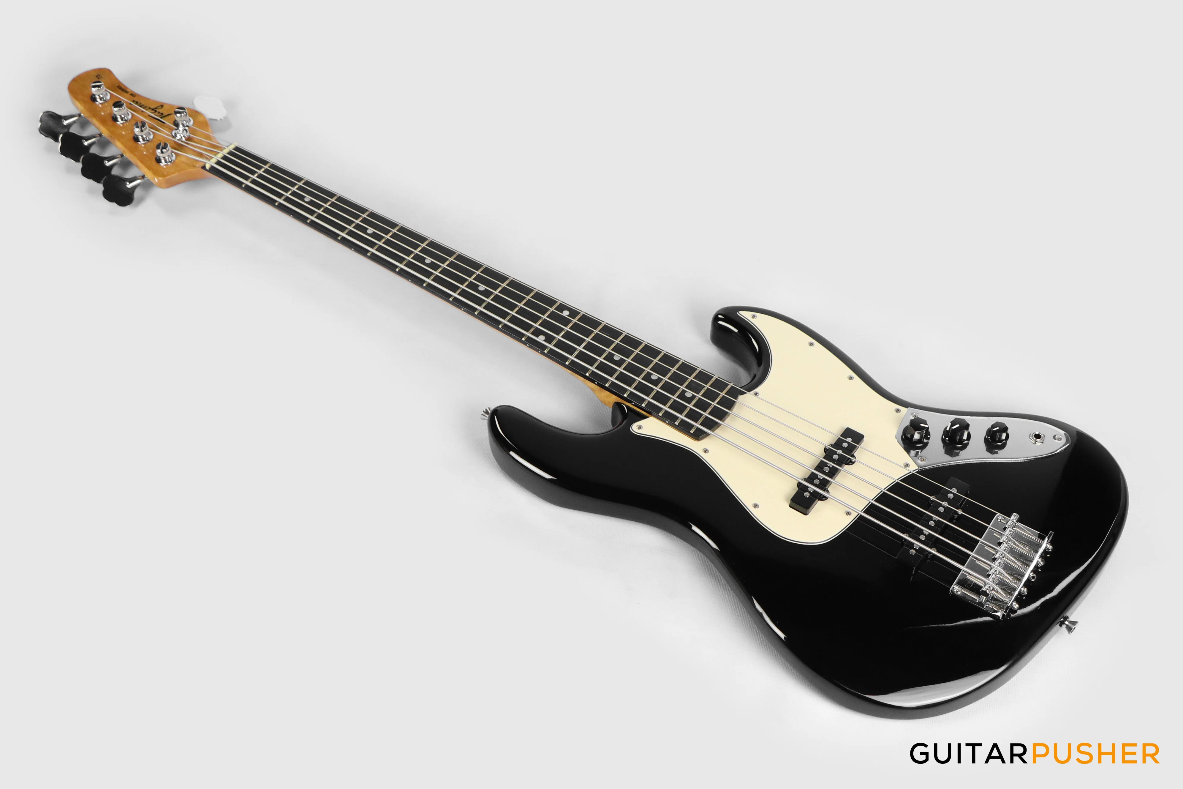 Tagima TW-73 '73 5-String Jazz Bass Black (Rosewood Fingerboard / Alpine White Pickguard) - Image 11