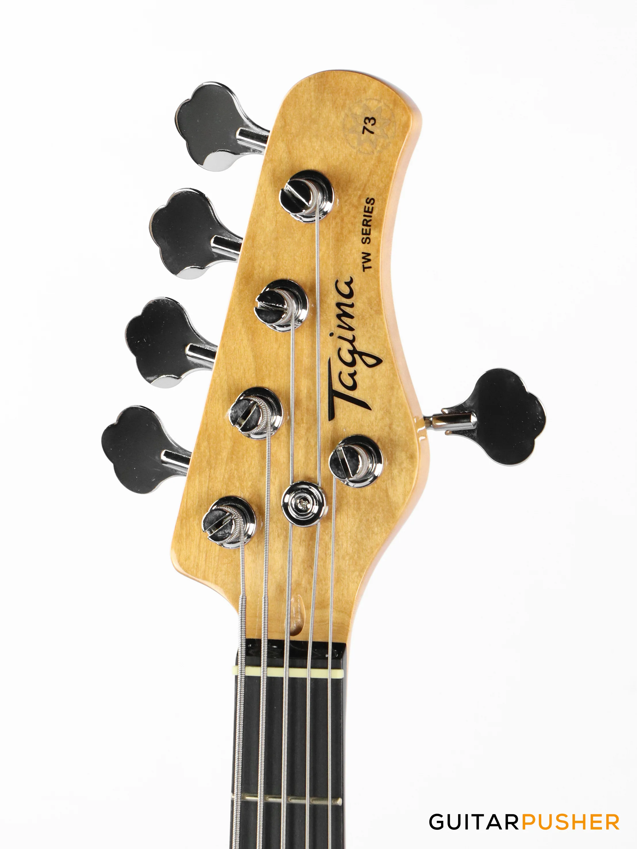 Tagima TW-73 '73 5-String Jazz Bass Black (Rosewood Fingerboard / Alpine White Pickguard) - Image 3