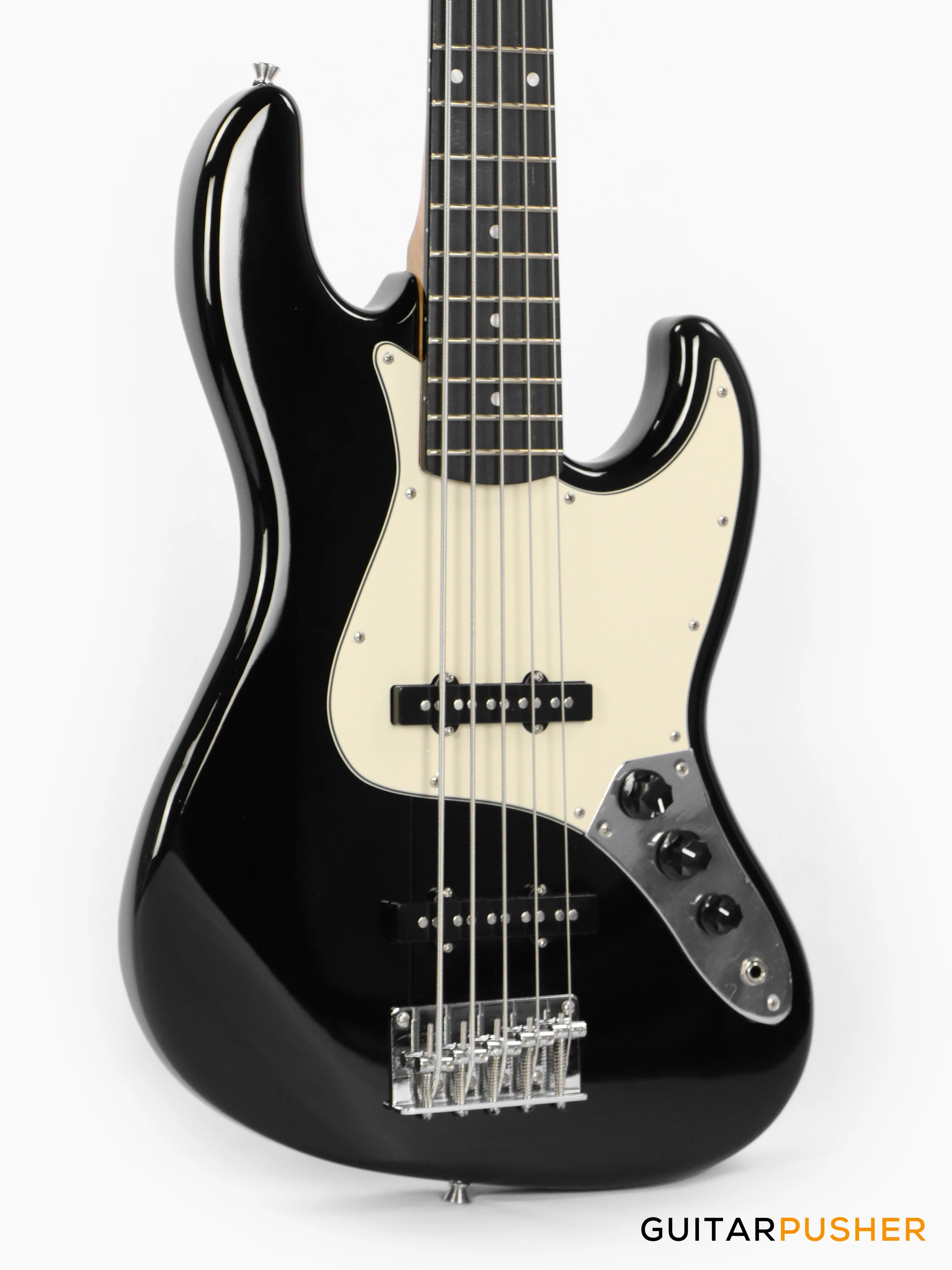 Tagima TW-73 '73 5-String Jazz Bass Black (Rosewood Fingerboard / Alpine White Pickguard) - Image 5