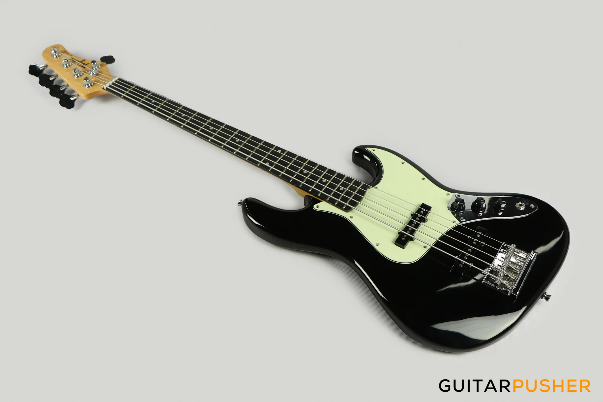 Tagima TW-73 '73 5-String JB Bass Black (Rosewood Fretboard/Mint Pickguard) - Image 10