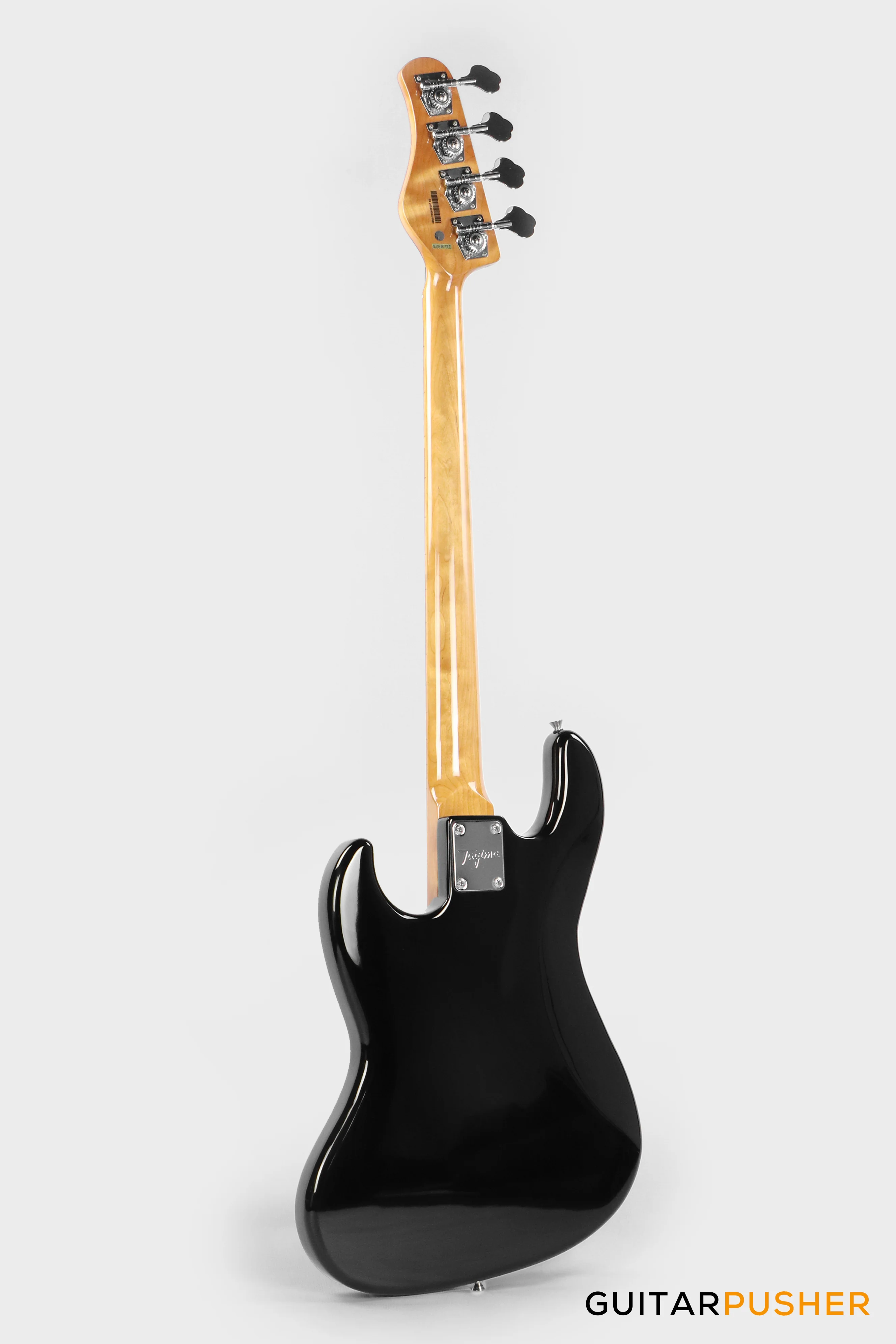 Tagima TW-73 '73 Jazz Bass Black (Maple/Alpine White) - Image 3