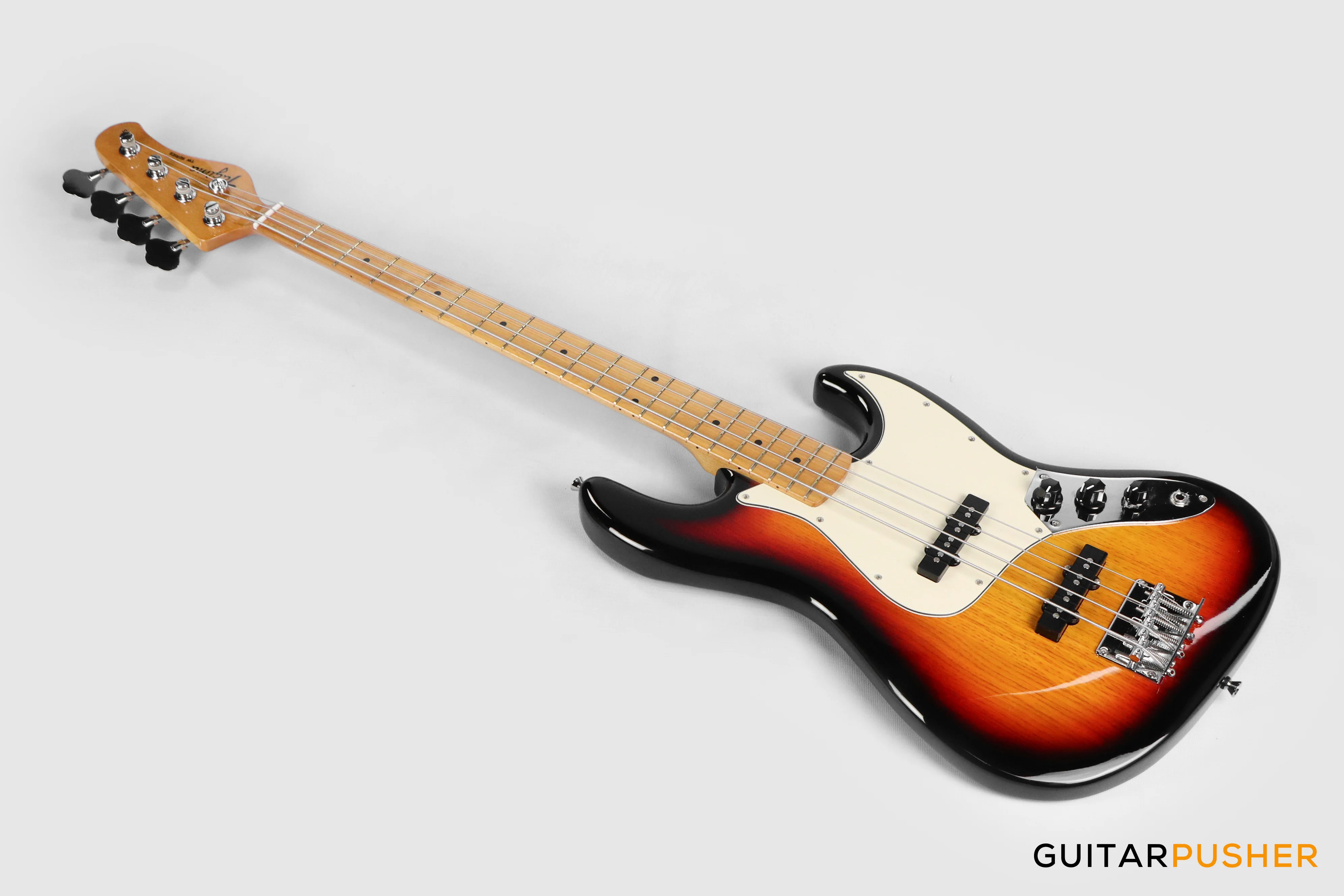 Tagima TW-73 '73 Jazz Bass Sunburst (Maple/Alpine White) - Image 6