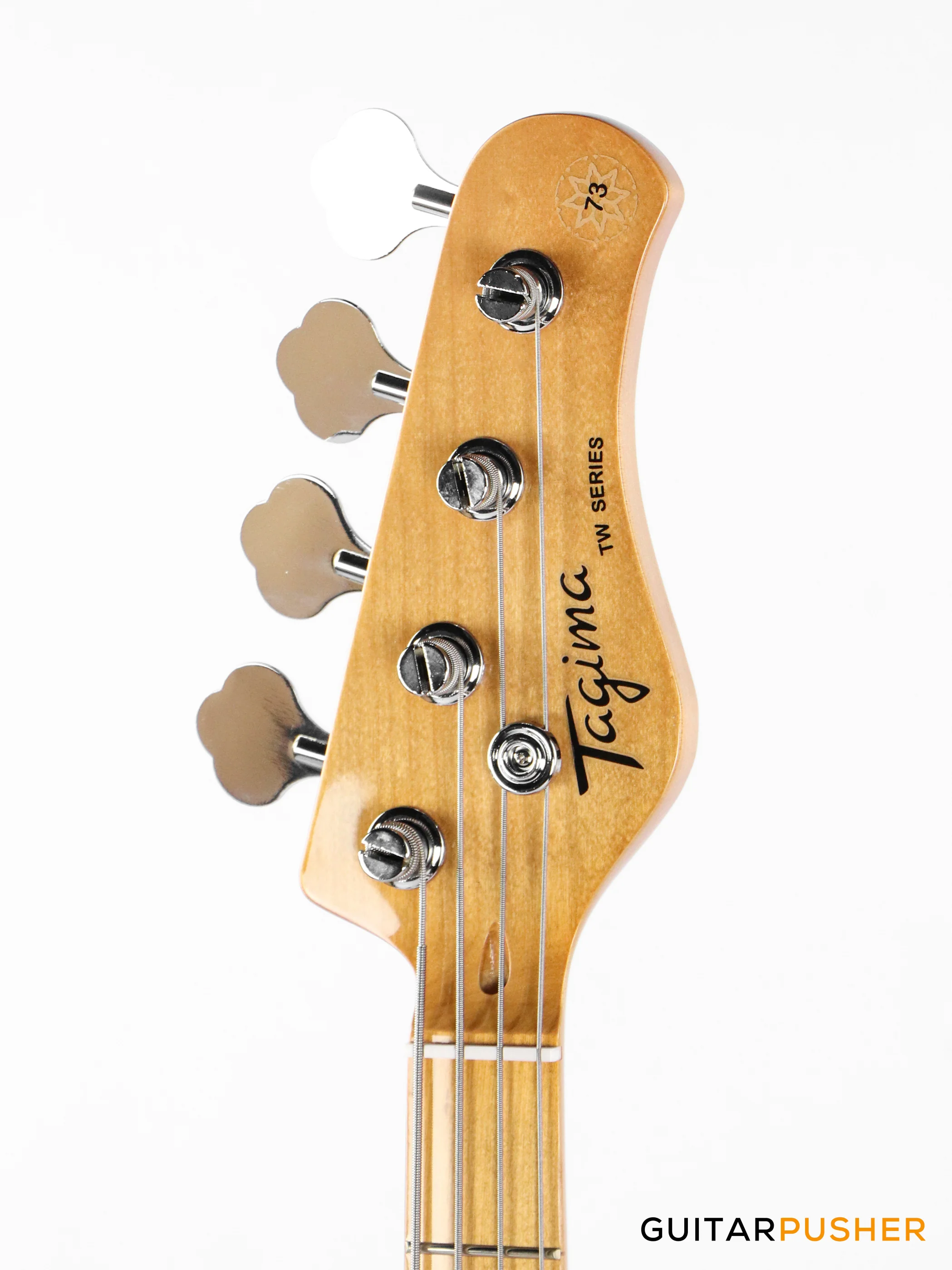 Tagima TW-73 '73 Jazz Bass Sunburst (Maple/Alpine White) - Image 7