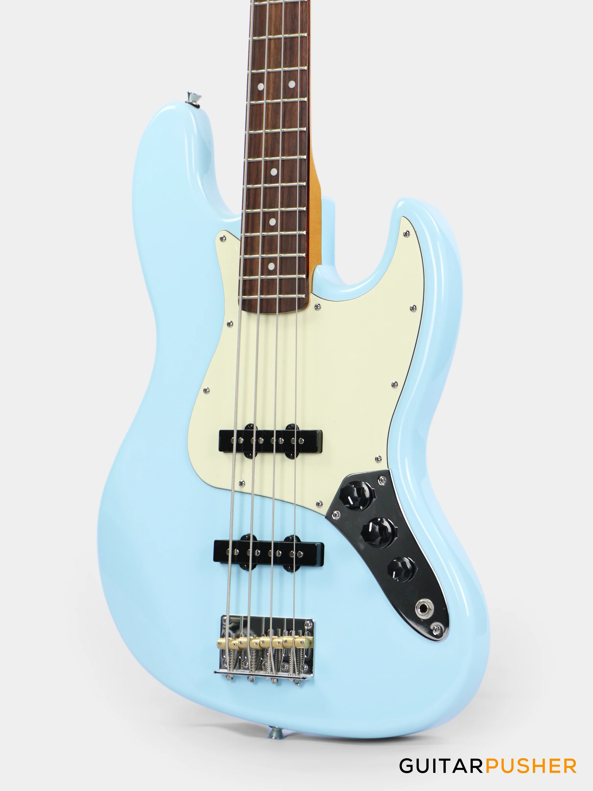 Tagima TW-73 '73 4-String Jazz Lake Placid Blue (Rosewood/Alpine White) - Image 5