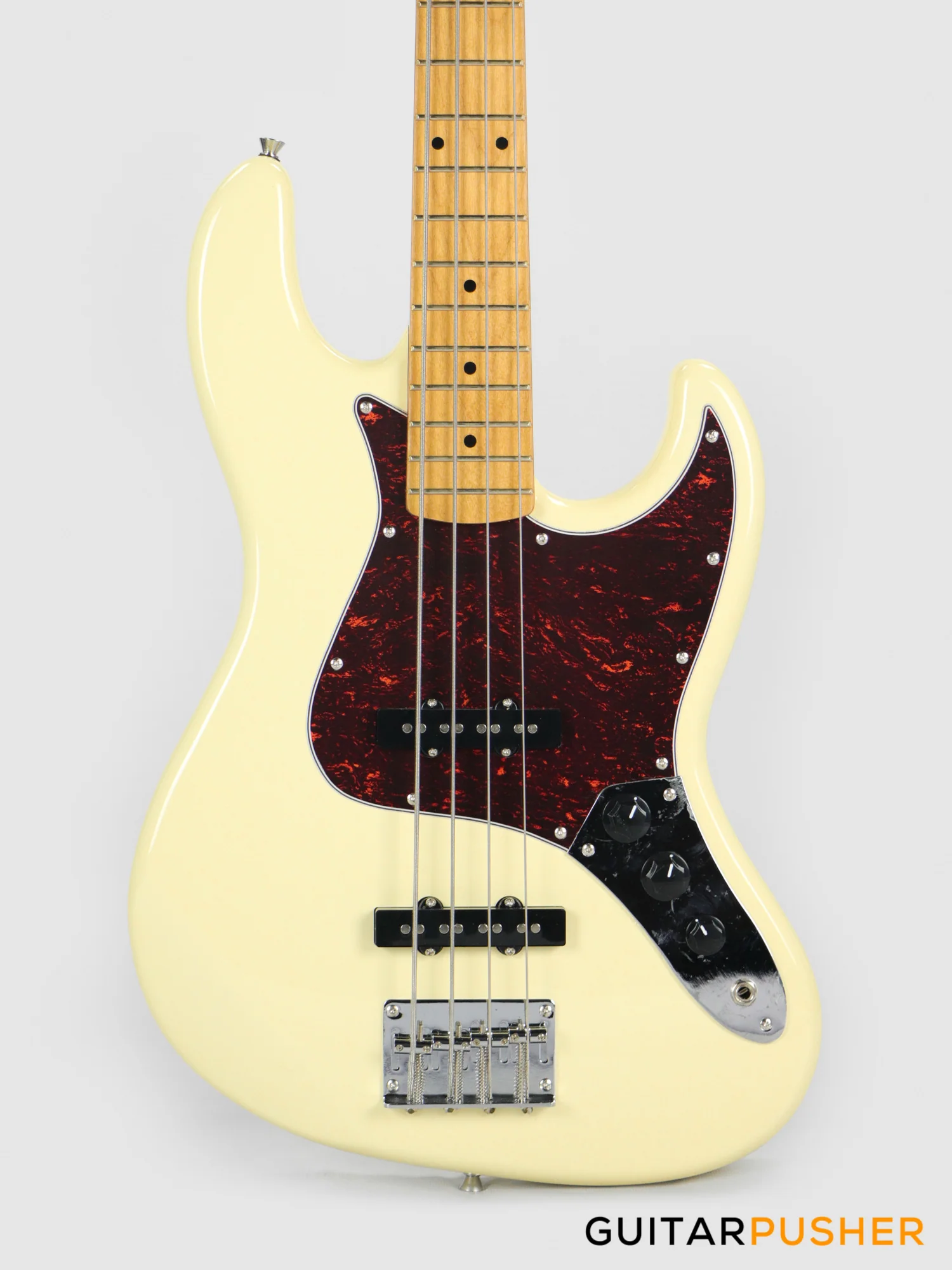 Tagima TW-73 JB Bass 4-String - Vintage White (Maple Fingerboard/Tortoise Shell Pickguard)