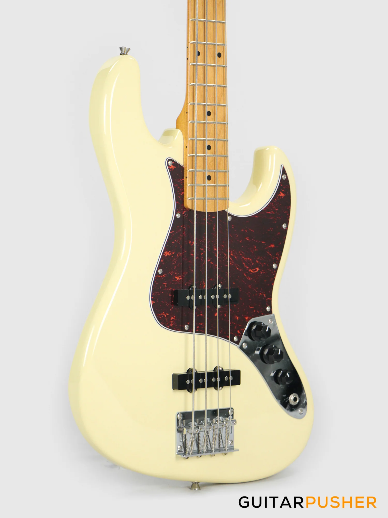 Tagima TW-73 JB Bass 4-String - Vintage White (Maple Fingerboard/Tortoise Shell Pickguard) - Image 10