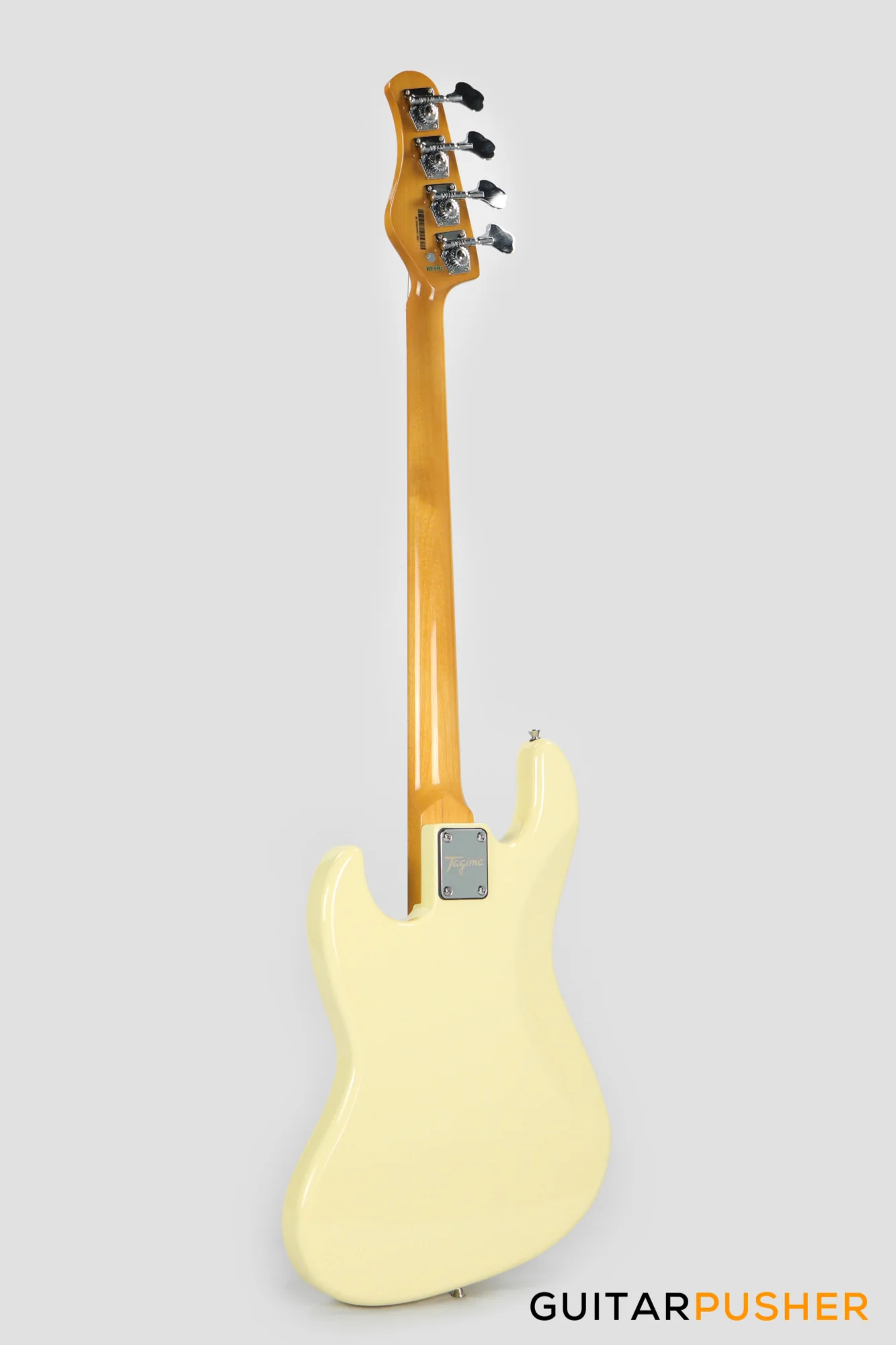 Tagima TW-73 JB Bass 4-String - Vintage White (Maple Fingerboard/Tortoise Shell Pickguard) - Image 6
