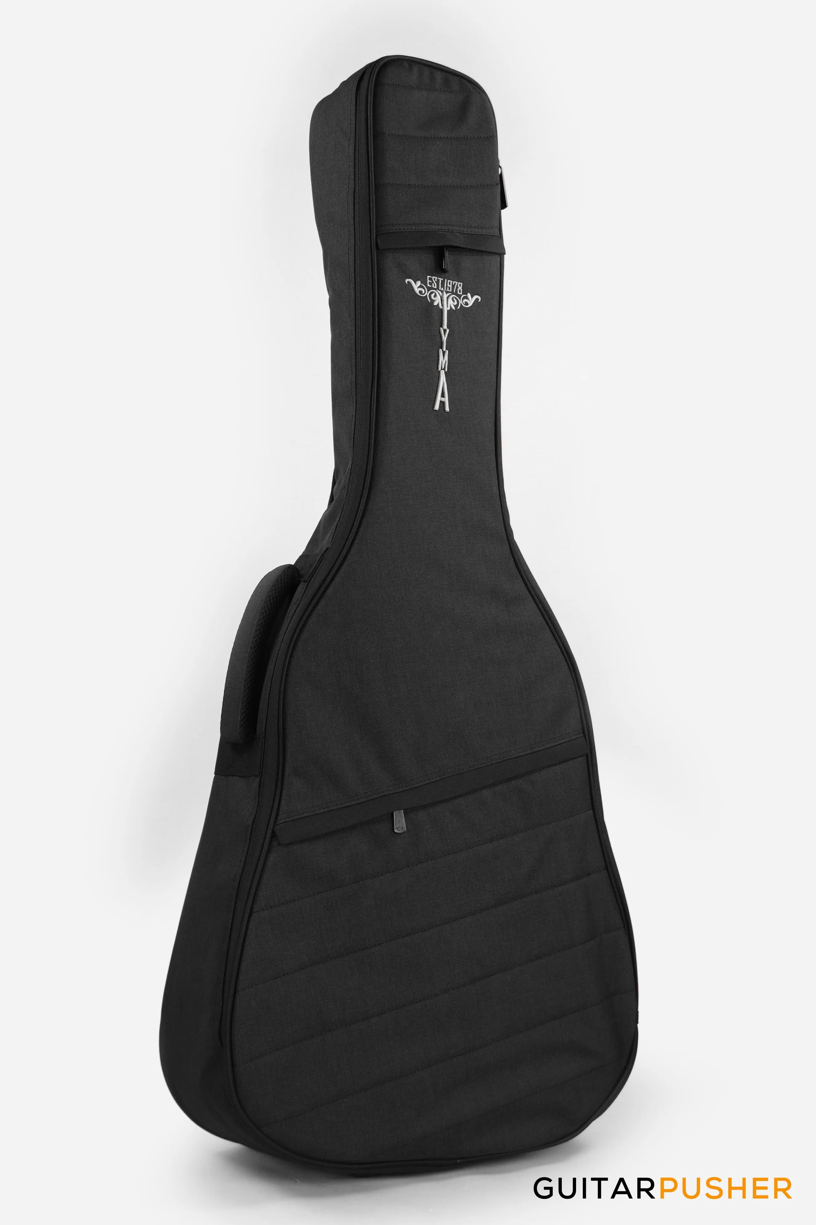 Tyma A1 Custom-ZL Solid Mahogany Top Striped Ebony OM Acoustic-Electric Guitar with OS1 Pickup - Image 6