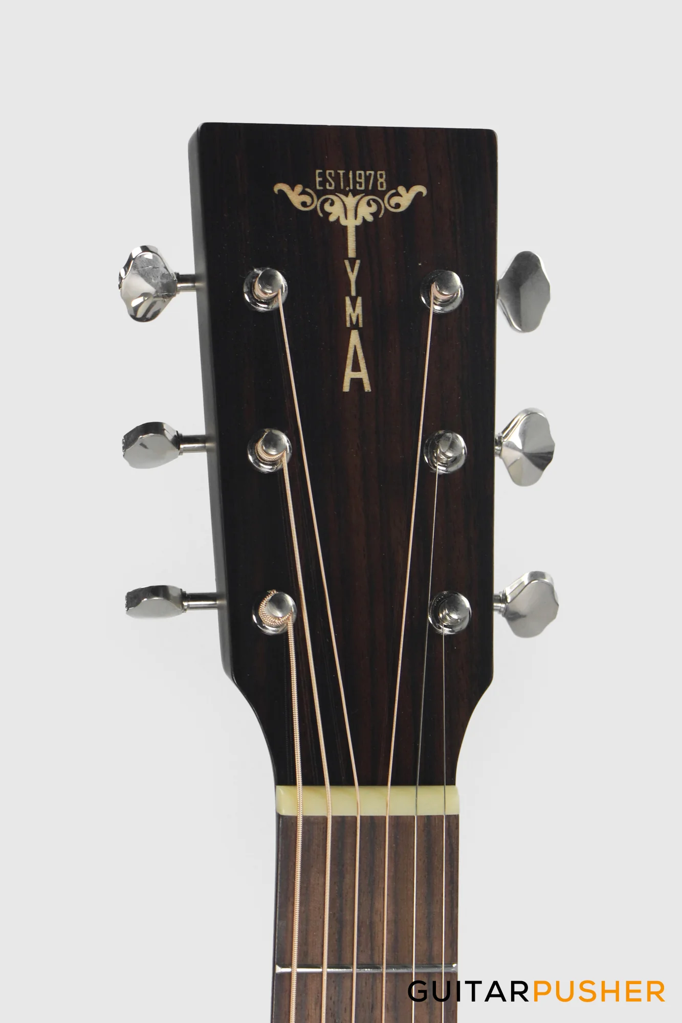 Tyma G-10 BKSE Solid Sitka Spruce Top Mahogany Auditorium Acoustic-Electric Guitar with T-200 MAX preamp - Image 6
