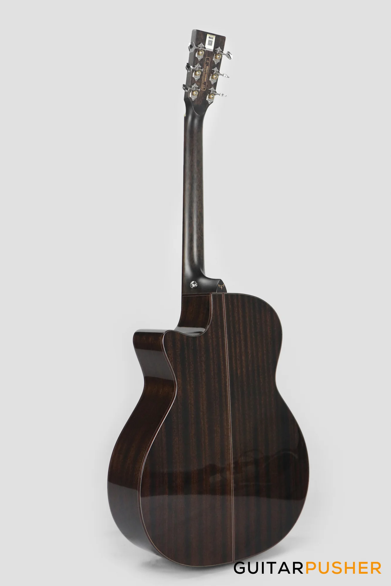 Tyma G-10 BKSE Solid Sitka Spruce Top Mahogany Auditorium Acoustic-Electric Guitar with T-200 MAX preamp - Image 7