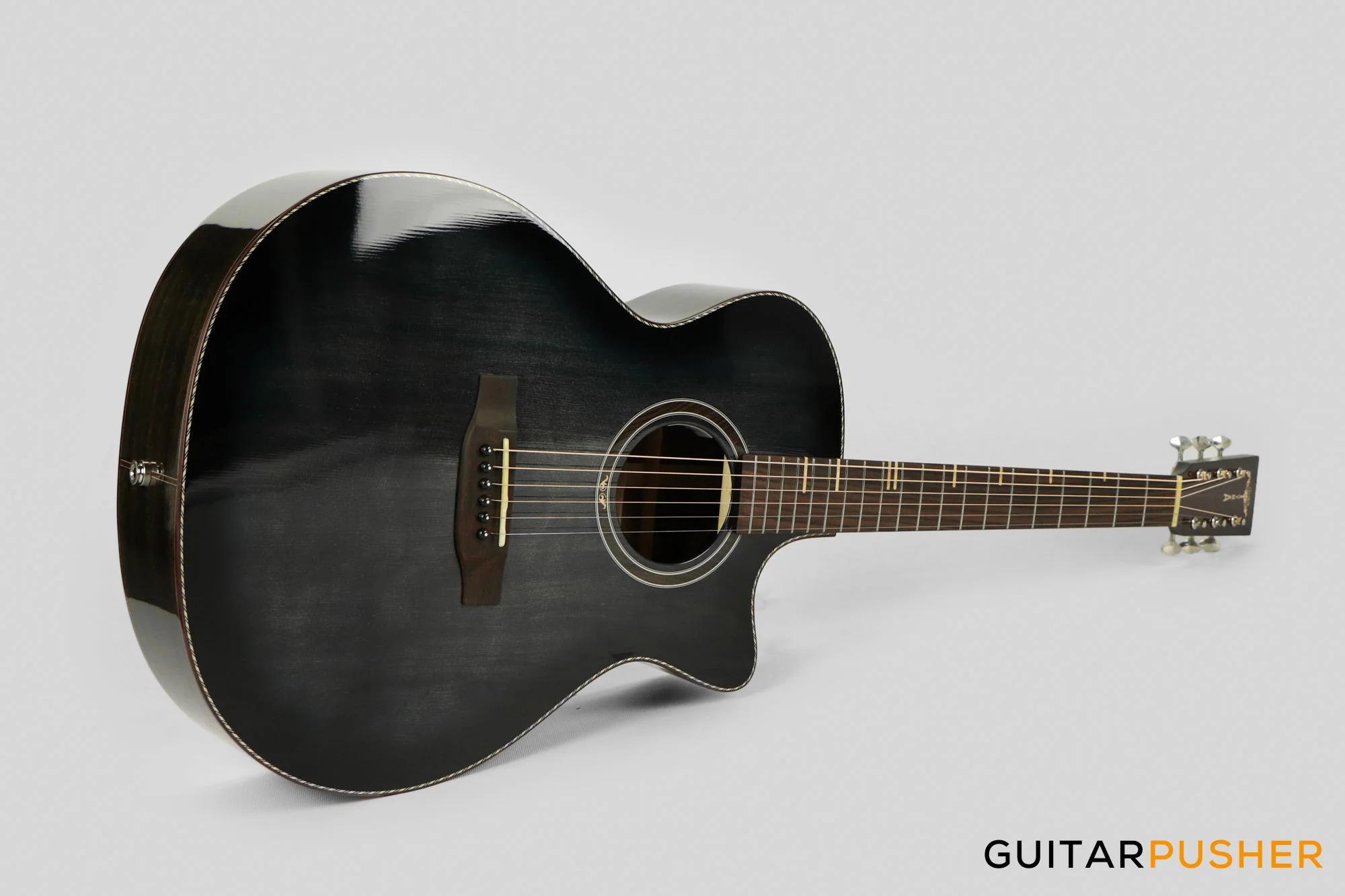 Tyma G-10 BKSE Solid Top Auditorium Acoustic-Electric Guitar with T-200 preamp - Image 11