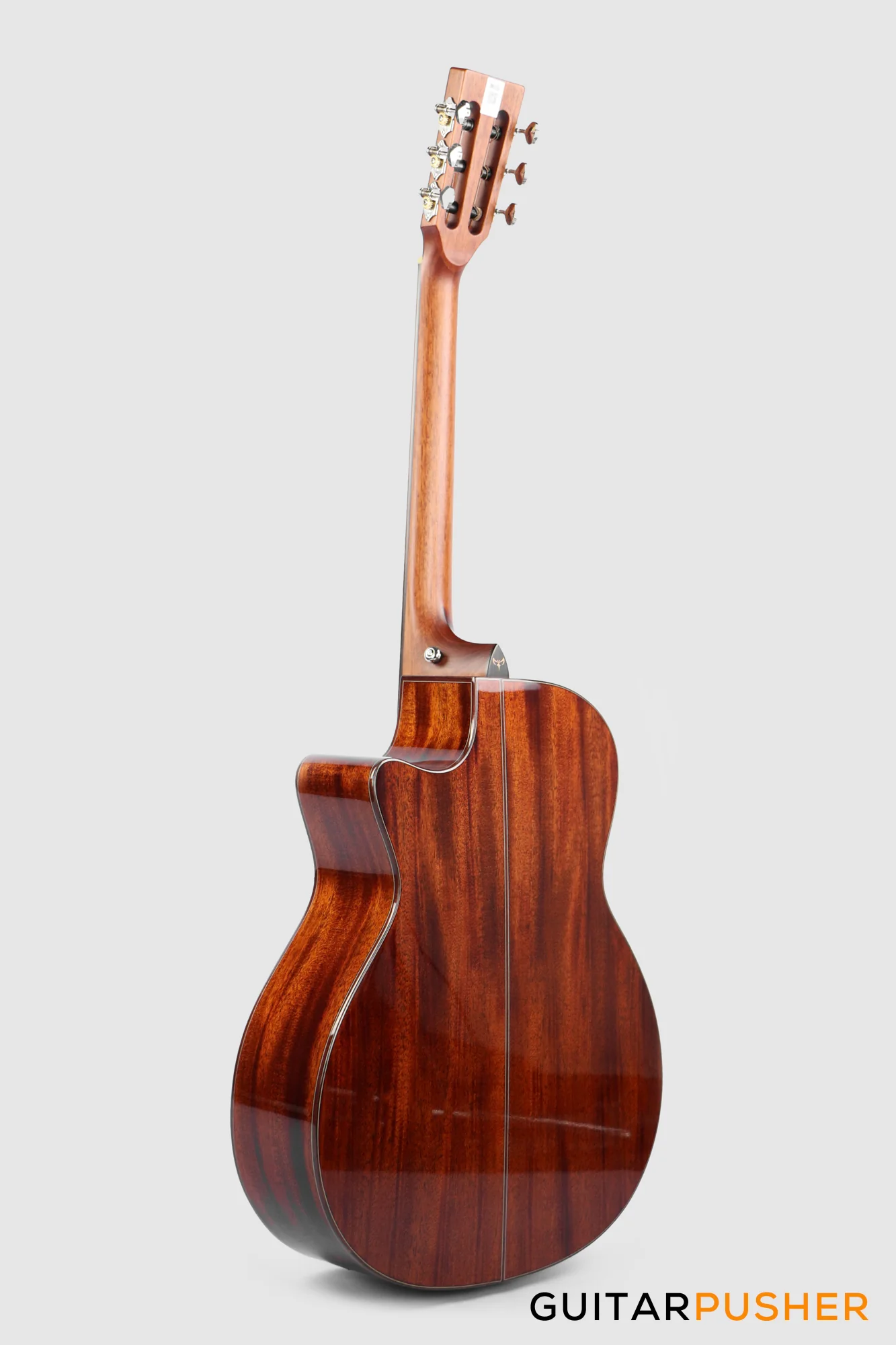 Tyma G-15E Solid Sitka Spruce Top Mahogany Auditorium Nylon String Acoustic-Electric Guitar with T-200 MAX preamp - Image 4