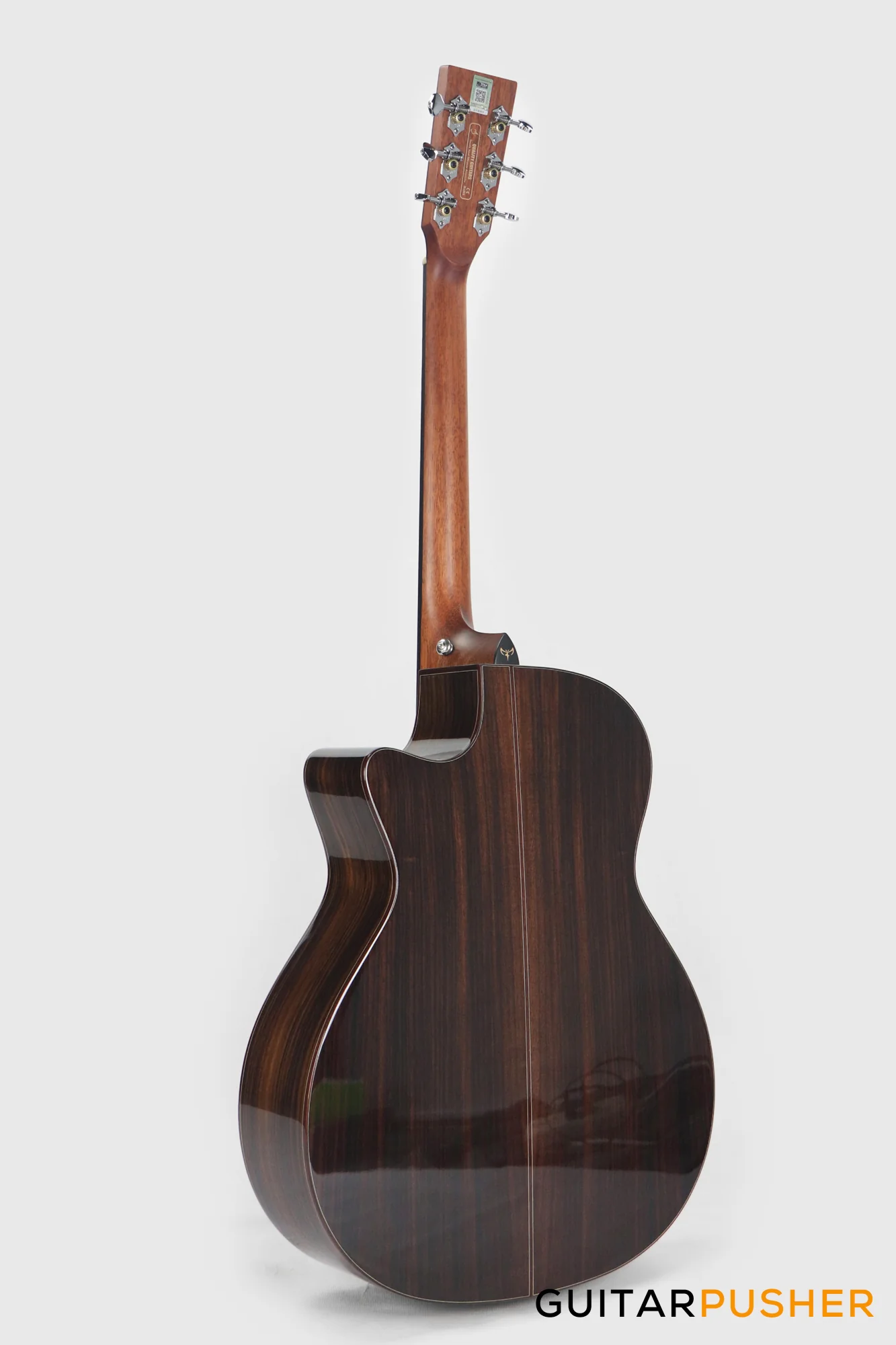 Tyma G-20 BRSE Solid Sitka Spruce Top Mahogany Auditorium Acoustic-Electric Guitar with T-200 MAX preamp - Image 8