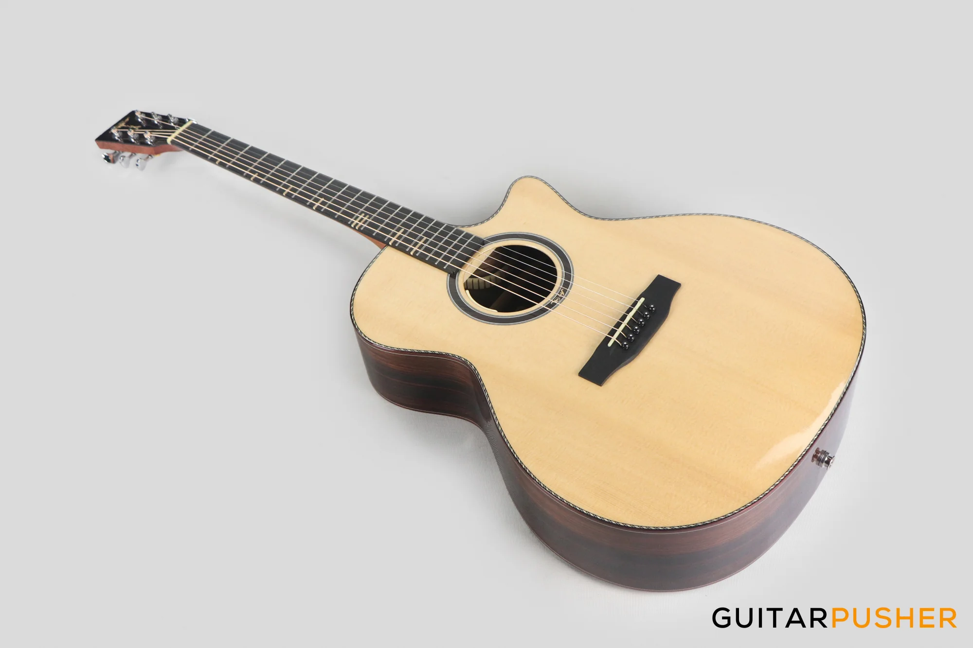 Tyma G-20 SE Solid Sitka Spruce Top Mahogany Auditorium Acoustic-Electric Guitar with T-200 MAX preamp - Image 11