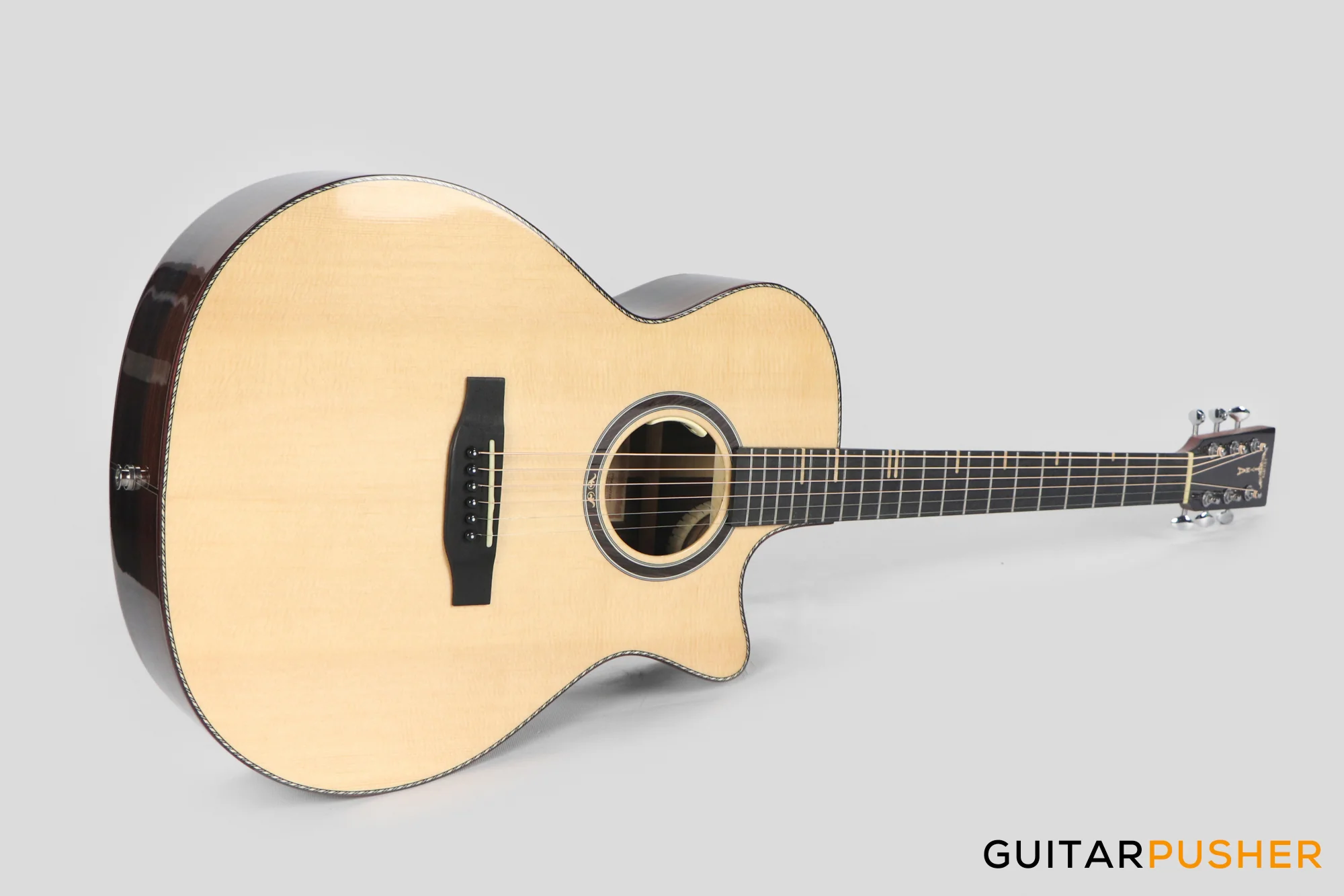 Tyma G-20 SE Solid Sitka Spruce Top Mahogany Auditorium Acoustic-Electric Guitar with T-200 MAX preamp - Image 5
