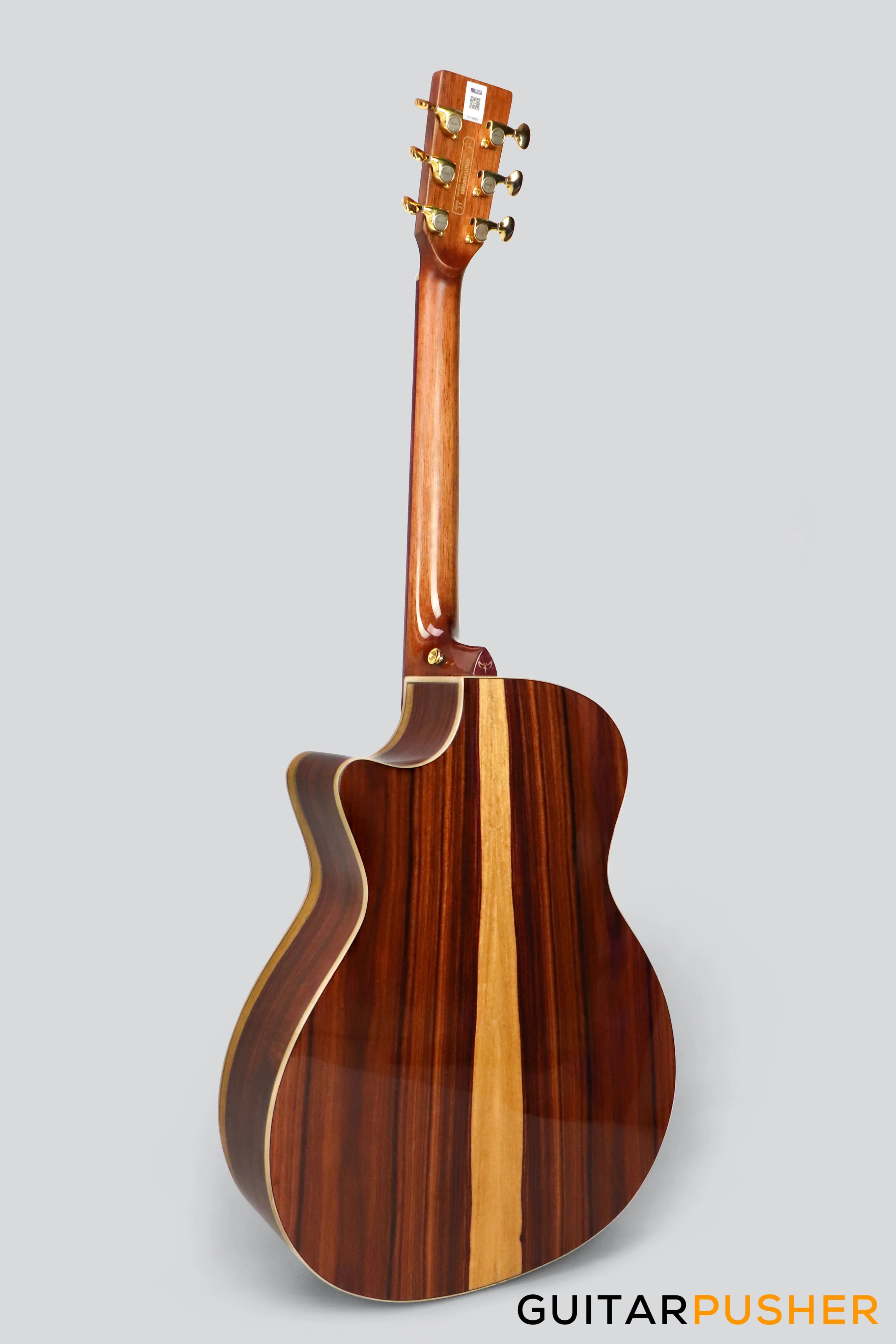Tyma G-25E Santos Solid Engelmann Spruce Top Santos Rosewood Auditorium Acoustic-Electric Guitar with T-200 preamp - Image 10