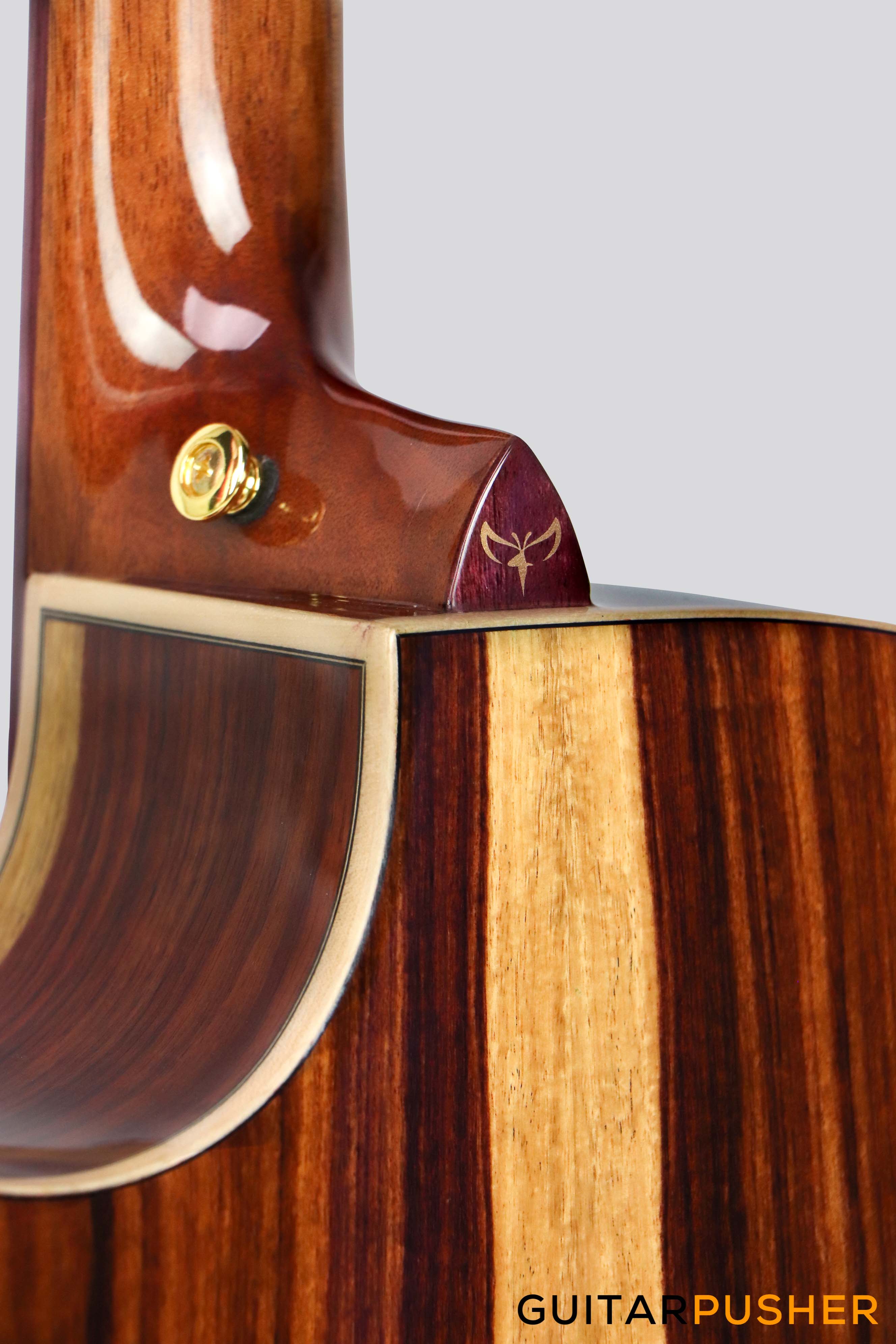 Tyma G-25E Santos Solid Engelmann Spruce Top Santos Rosewood Auditorium Acoustic-Electric Guitar with T-200 preamp - Image 11