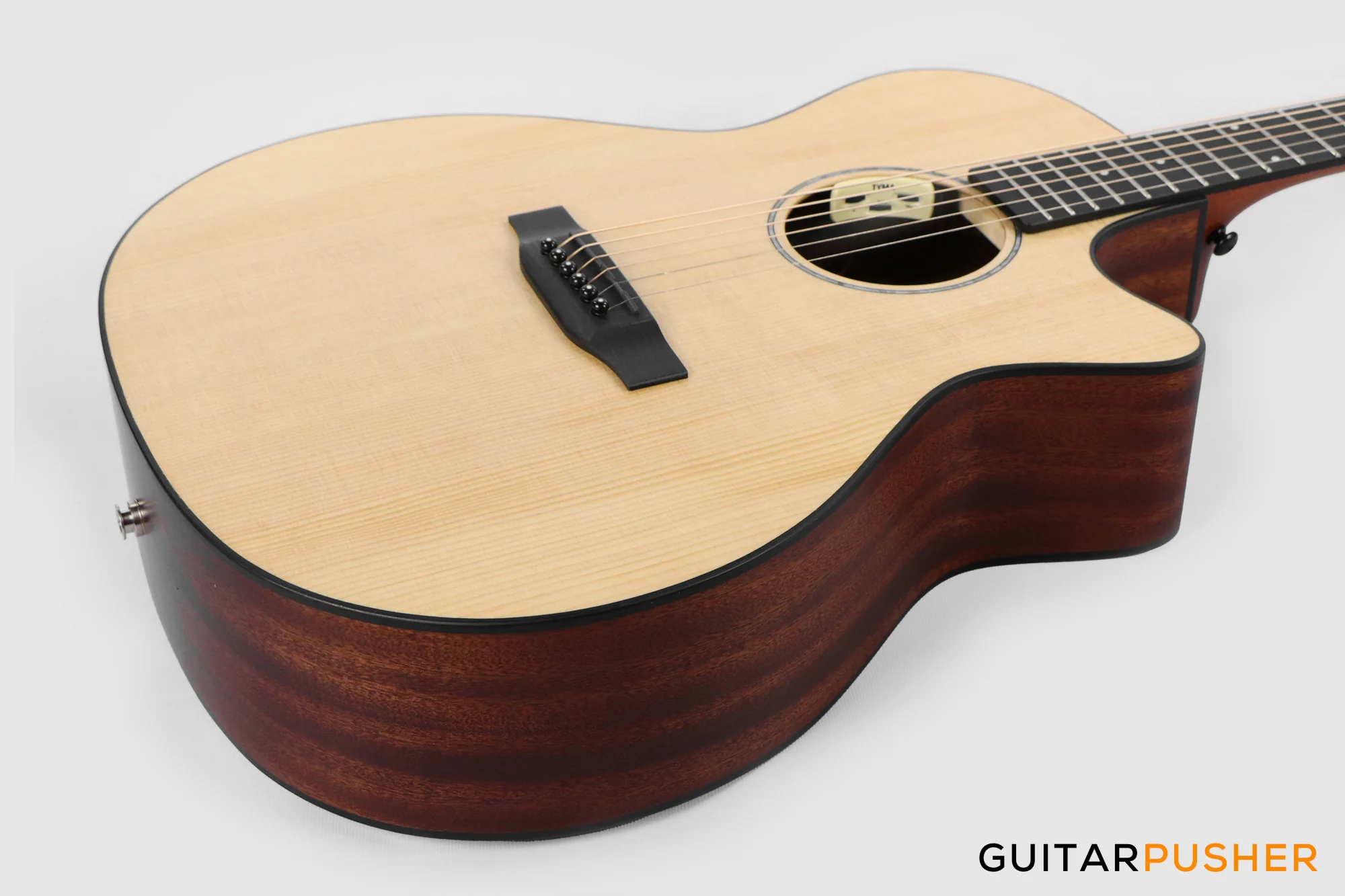 Tyma G-3 NSE Solid Sitka Spruce Top Mahogany Auditorium Acoustic-Electric Guitar with T-200 MAX preamp - Image 10