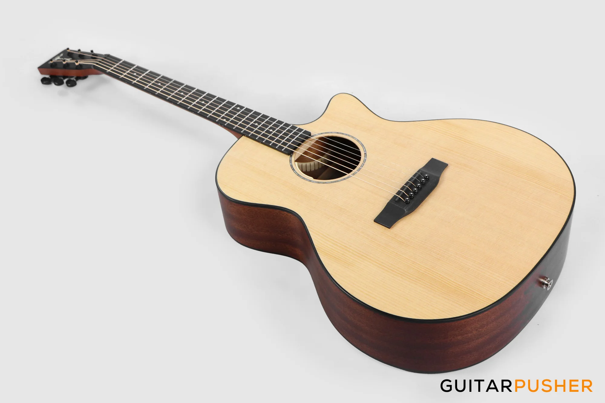 Tyma G-3 NSE Solid Sitka Spruce Top Mahogany Auditorium Acoustic-Electric Guitar with T-200 MAX preamp - Image 11