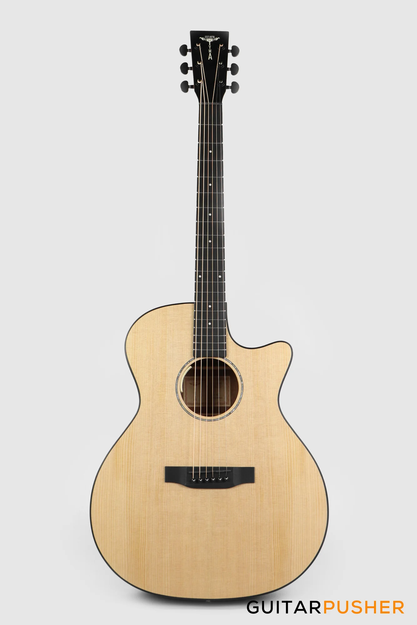 Tyma G-3 NSE Solid Sitka Spruce Top Mahogany Auditorium Acoustic-Electric Guitar with T-200 MAX preamp - Image 2