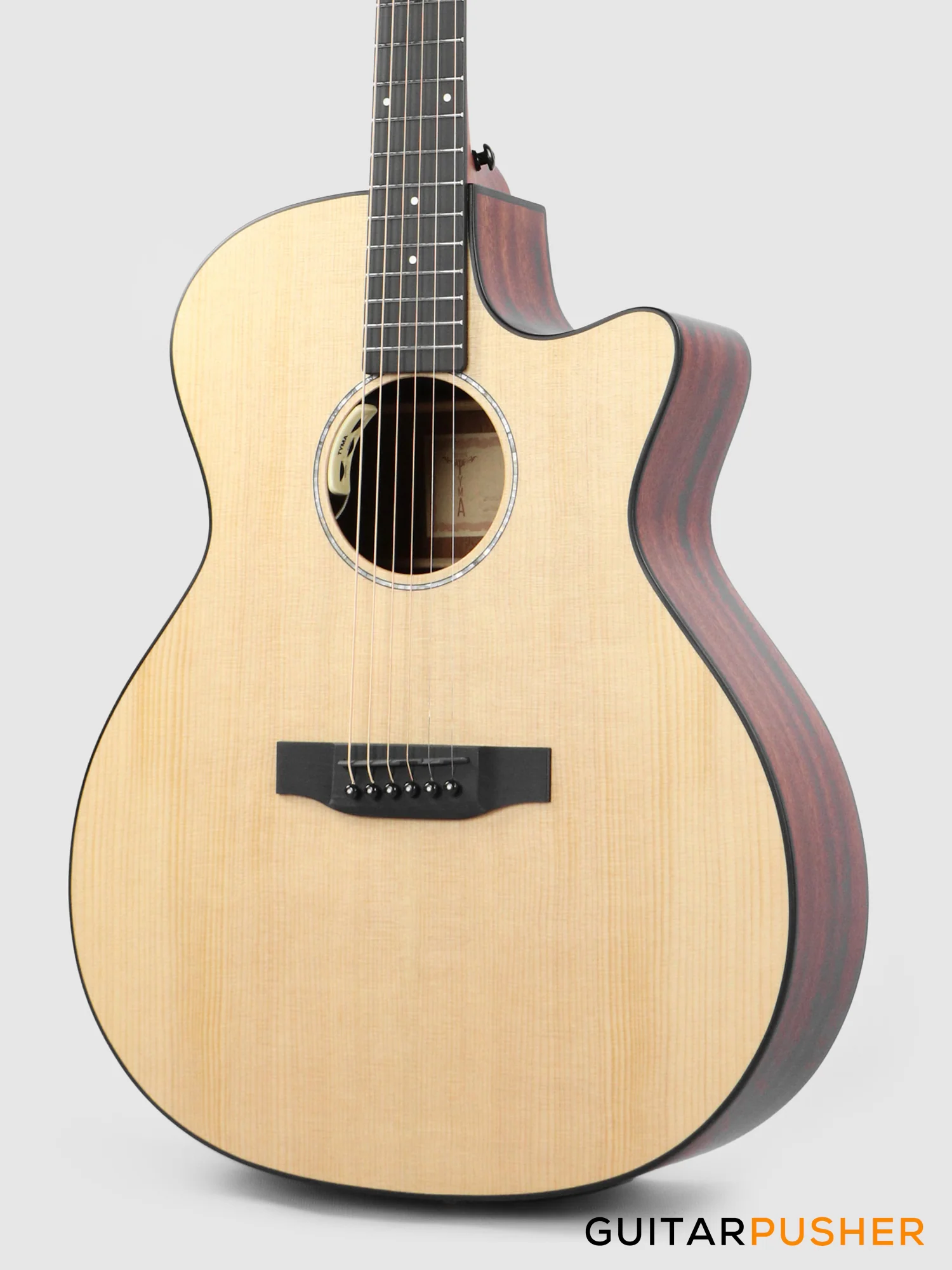 Tyma G-3 NSE Solid Sitka Spruce Top Mahogany Auditorium Acoustic-Electric Guitar with T-200 MAX preamp - Image 8