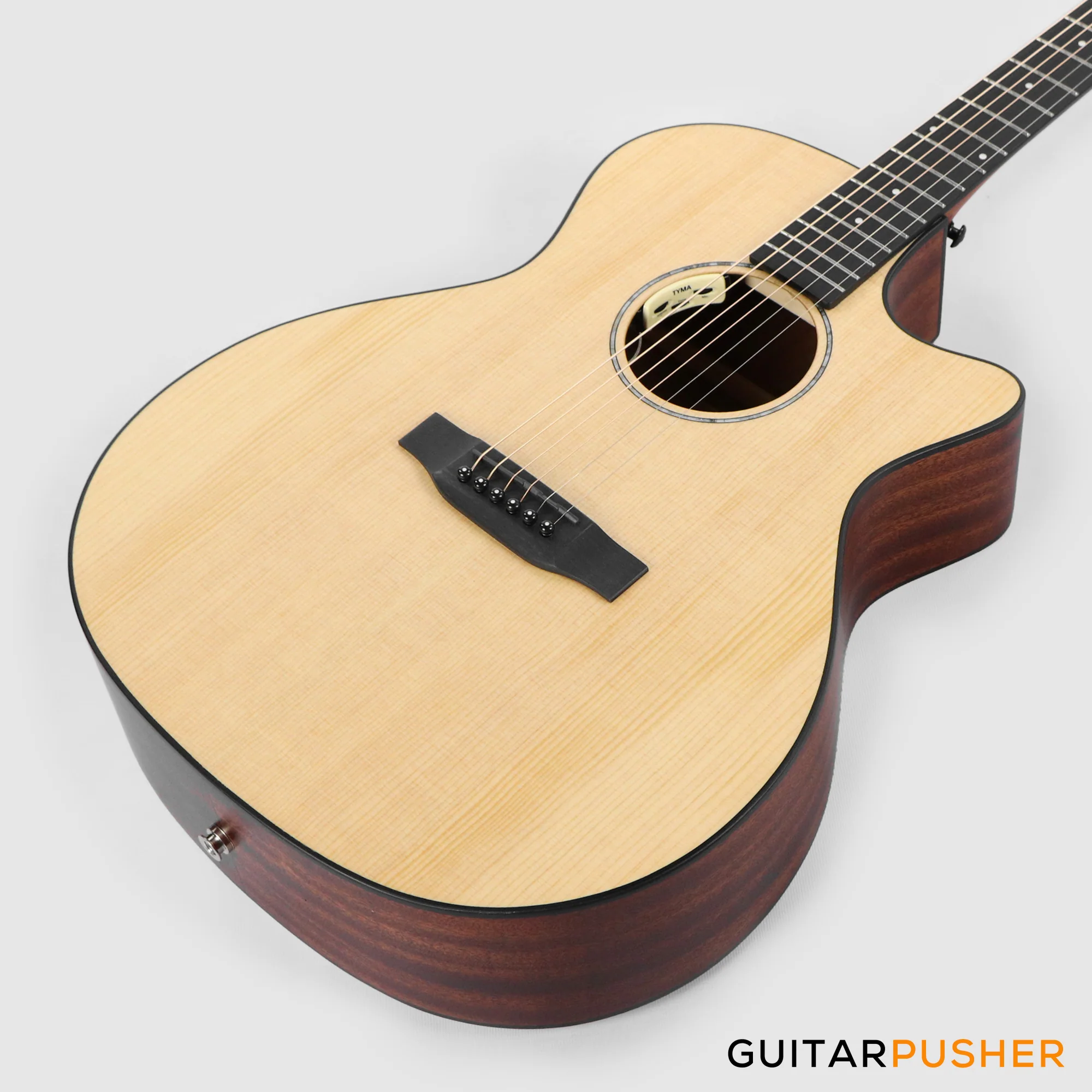 Tyma G-3 NSE Solid Sitka Spruce Top Mahogany Auditorium Acoustic-Electric Guitar with T-200 MAX preamp - Image 9