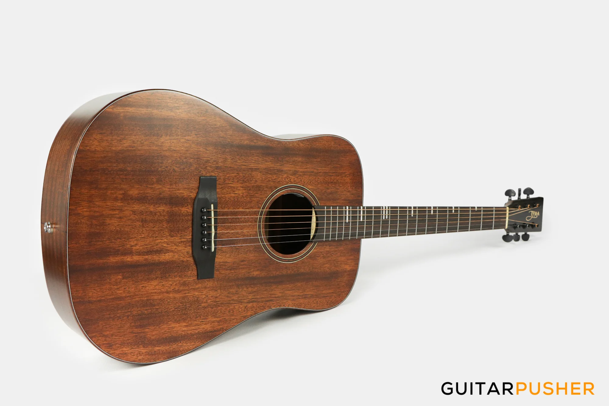 Tyma HD-350ME Solid Top Dreadnought Acoustic-Electric Guitar with T-200 preamp - Image 10