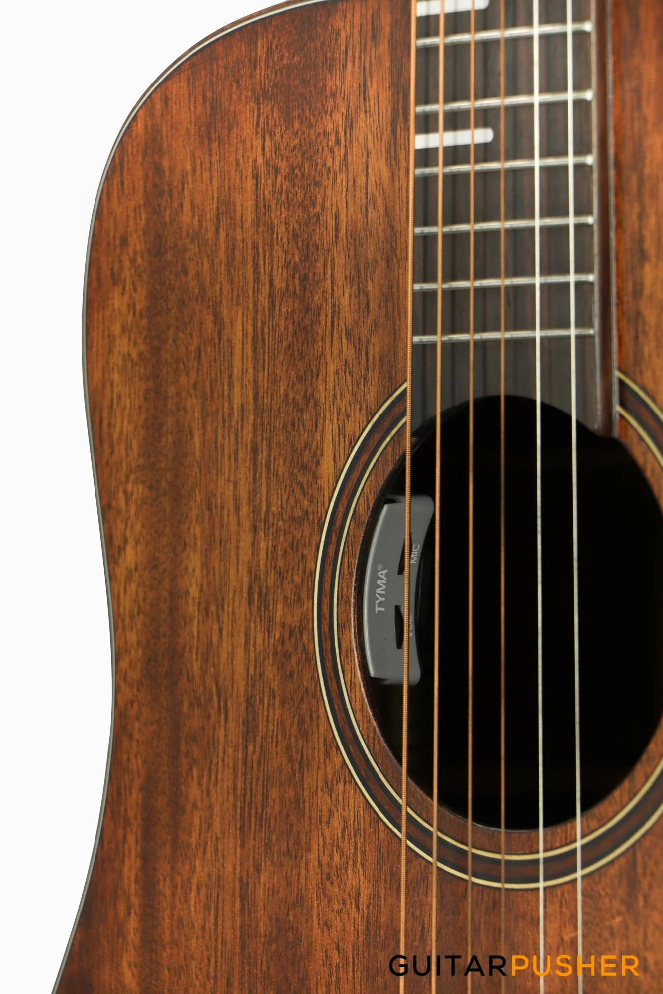 Tyma HD-350ME Solid Top Dreadnought Acoustic-Electric Guitar with T-200 preamp - Image 11