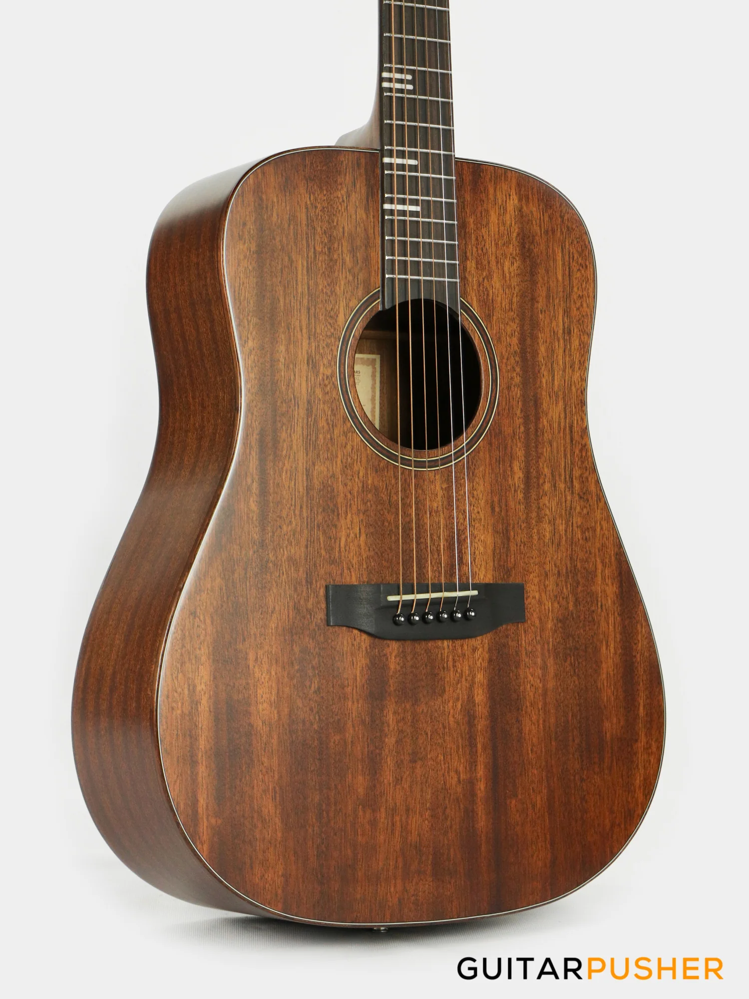 Tyma HD-350ME Solid Top Dreadnought Acoustic-Electric Guitar with T-200 preamp - Image 5