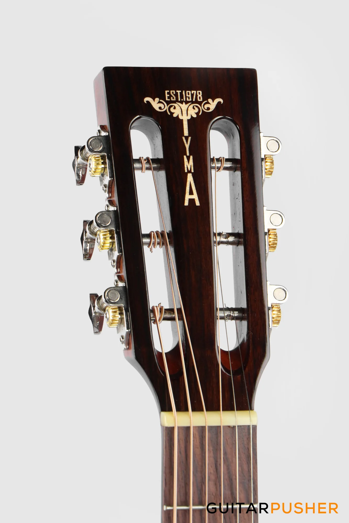 Tyma P-18E BK Solid Top 00 Parlor Acoustic-Electric Guitar with T-200 MAX preamp - Image 8