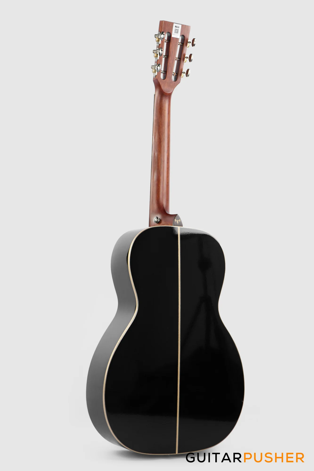 Tyma P-18E BK Solid Top 00 Parlor Acoustic-Electric Guitar with T-200 MAX preamp - Image 9
