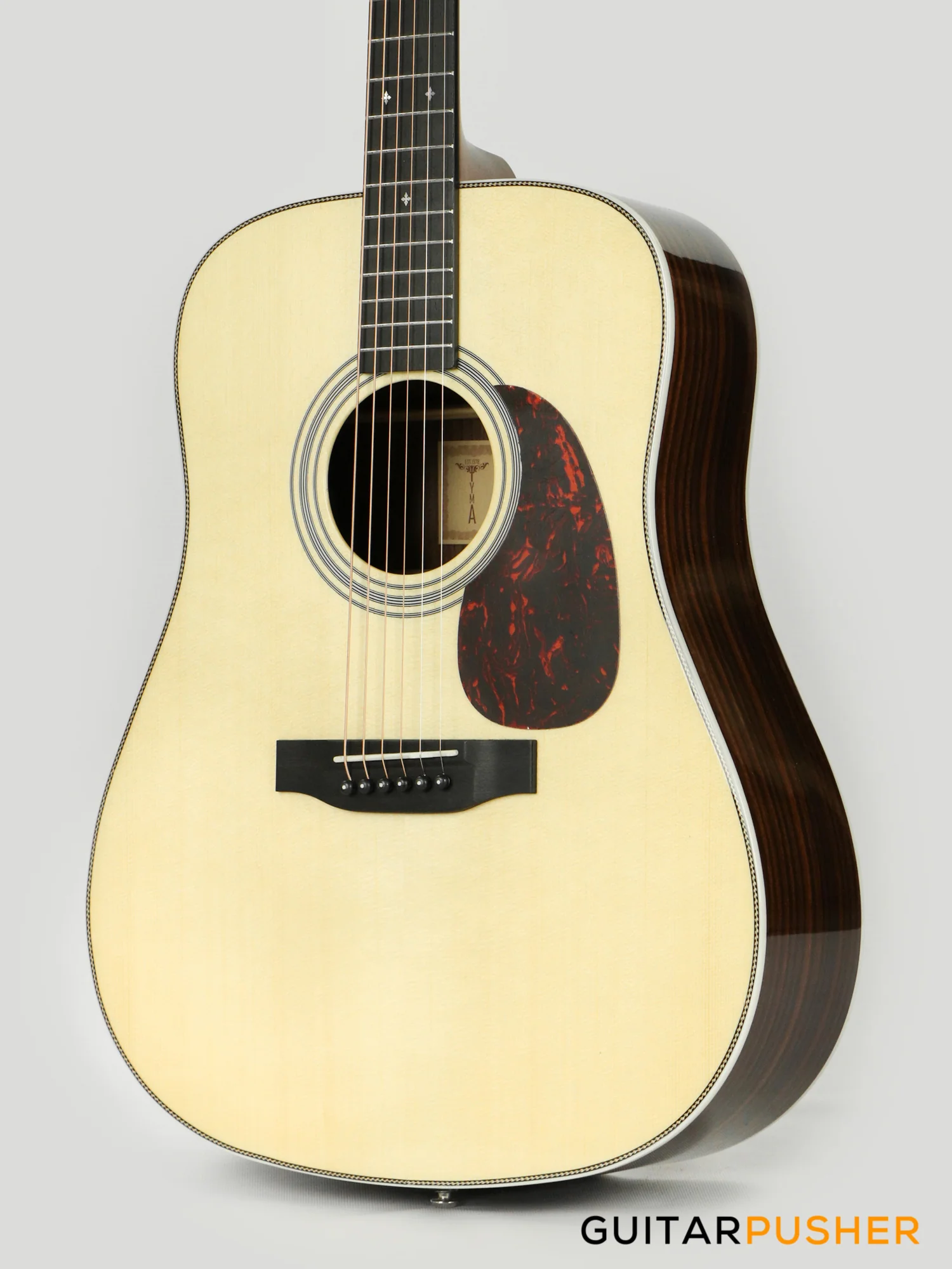 Tyma TD-12E Solid Sitka Spruce Top Rosewood Dreadnought Acoustic-Electric Guitar w/ Fishman INK-300 Pickup System - Image 10