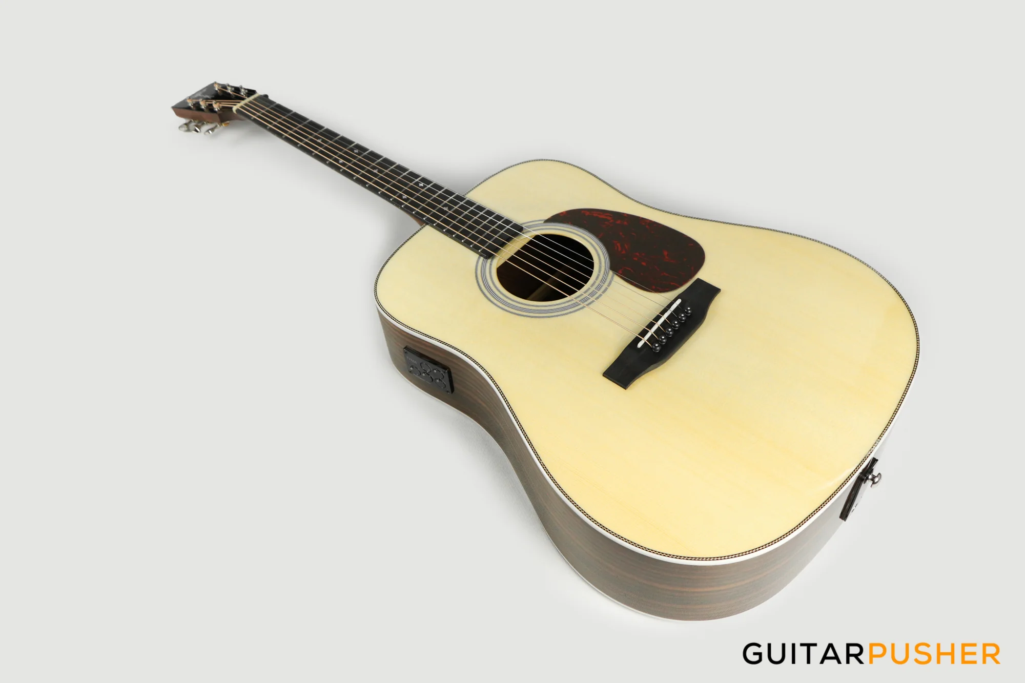 Tyma TD-12E Solid Sitka Spruce Top Rosewood Dreadnought Acoustic-Electric Guitar w/ Fishman INK-300 Pickup System - Image 12