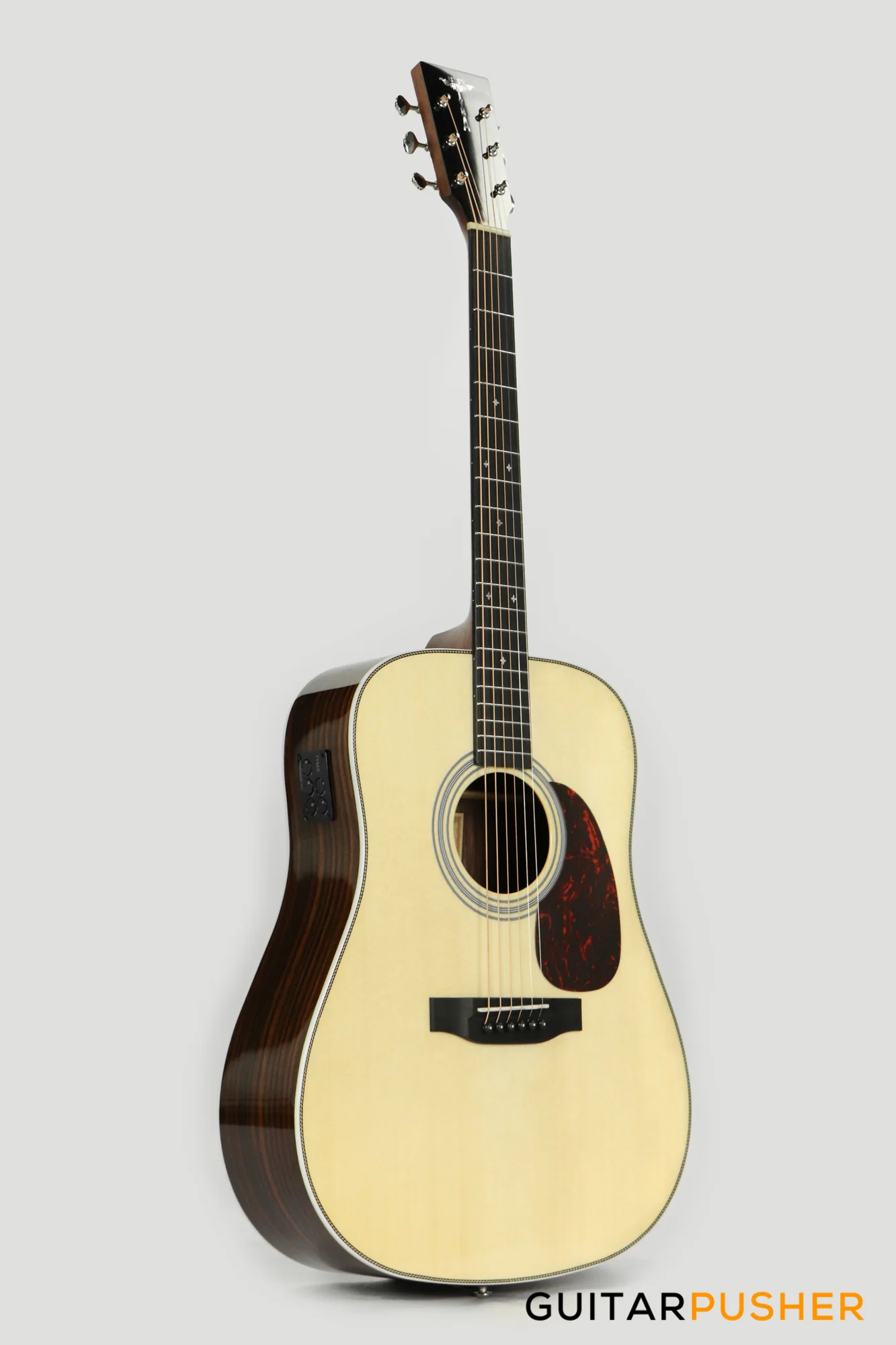 Tyma TD-12E Solid Sitka Spruce Top Rosewood Dreadnought Acoustic-Electric Guitar w/ Fishman INK-300 Pickup System - Image 3