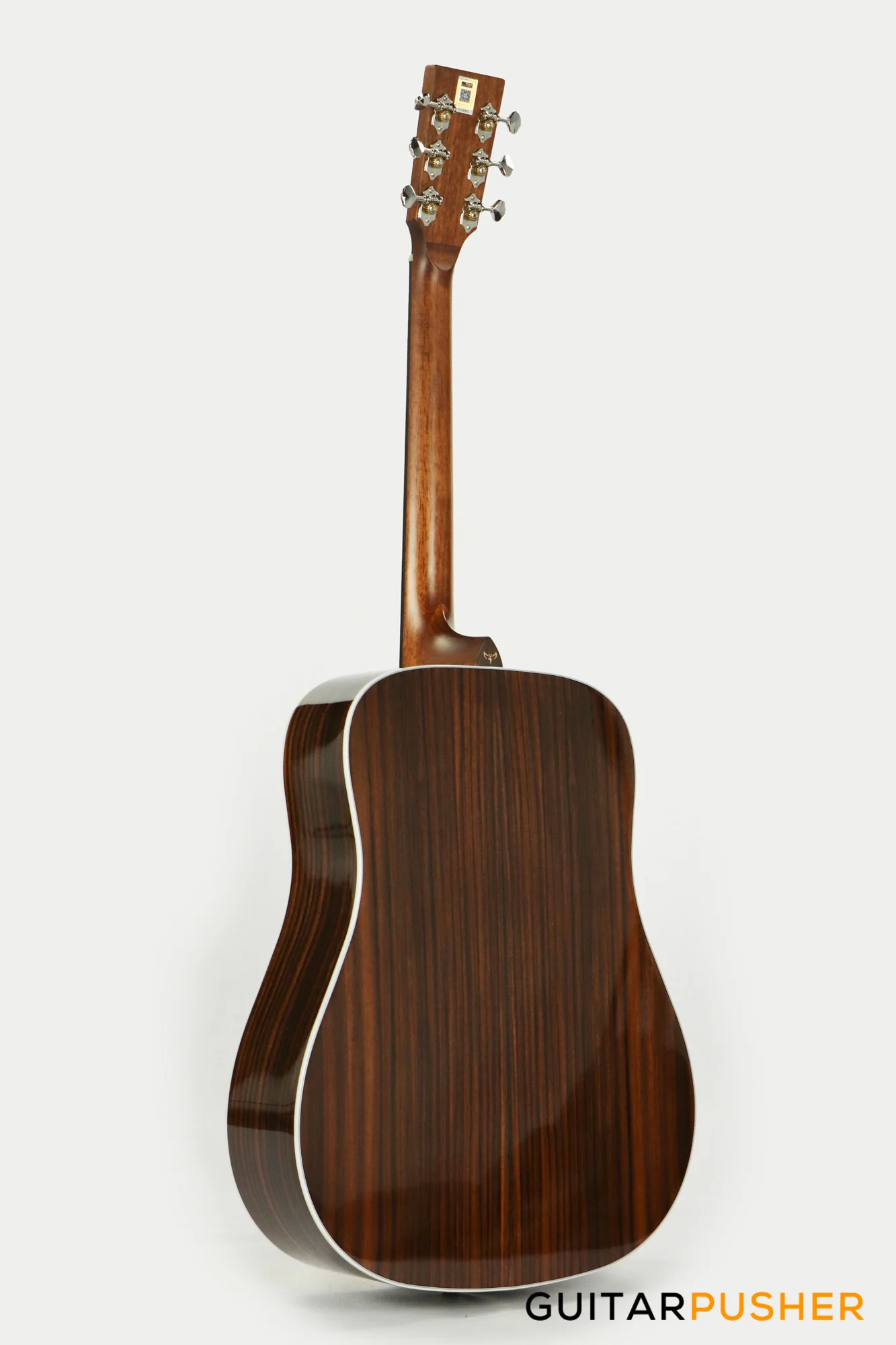 Tyma TD-12E Solid Sitka Spruce Top Rosewood Dreadnought Acoustic-Electric Guitar w/ Fishman INK-300 Pickup System - Image 7