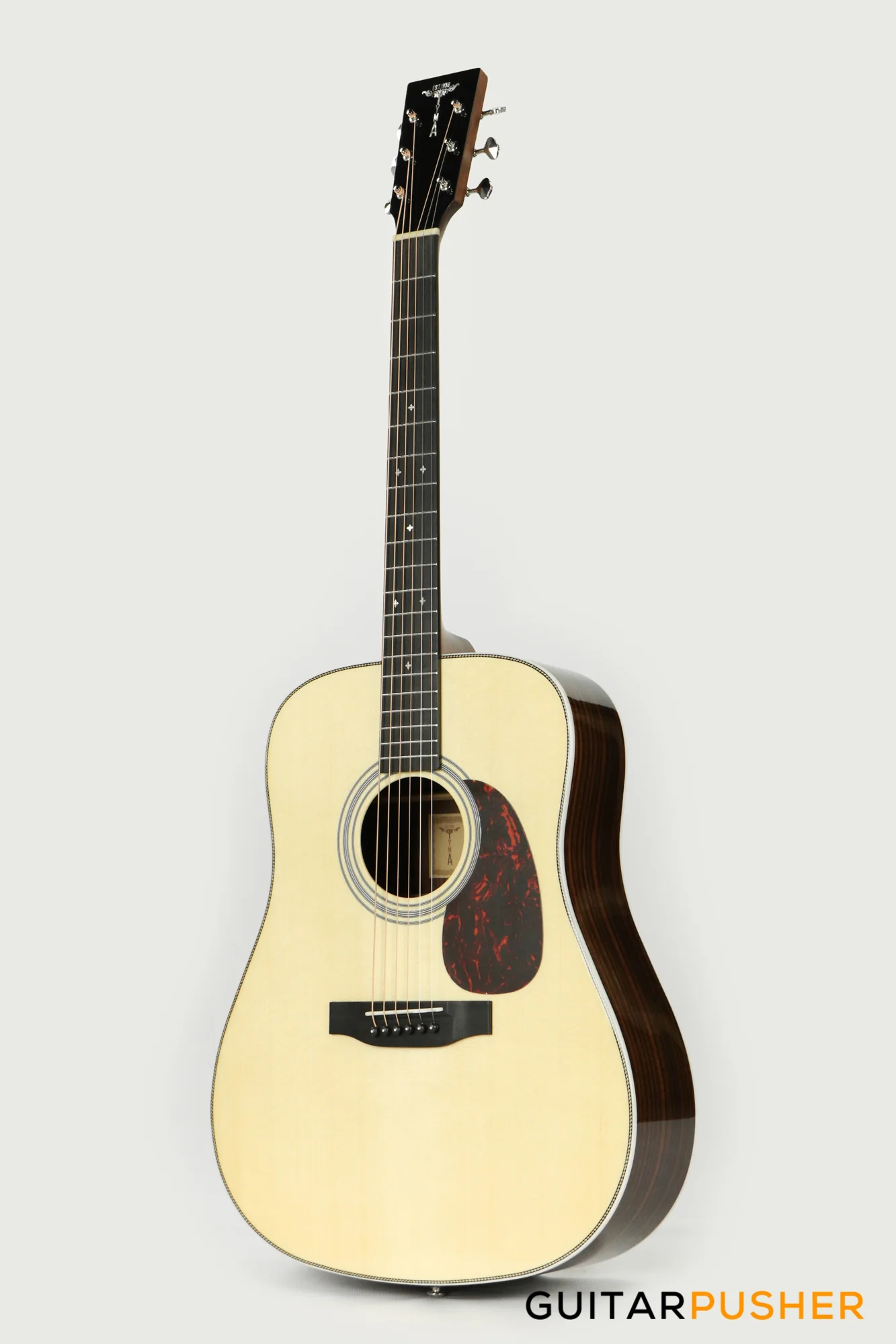 Tyma TD-12E Solid Sitka Spruce Top Rosewood Dreadnought Acoustic-Electric Guitar w/ Fishman INK-300 Pickup System - Image 8