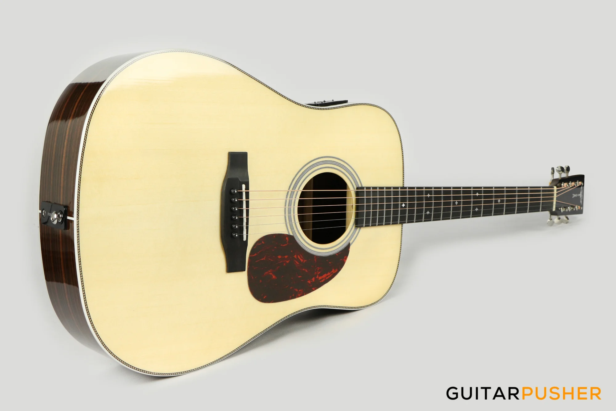 Tyma TD-12E Solid Sitka Spruce Top Rosewood Dreadnought Acoustic-Electric Guitar w/ Fishman INK-300 Pickup System - Image 9