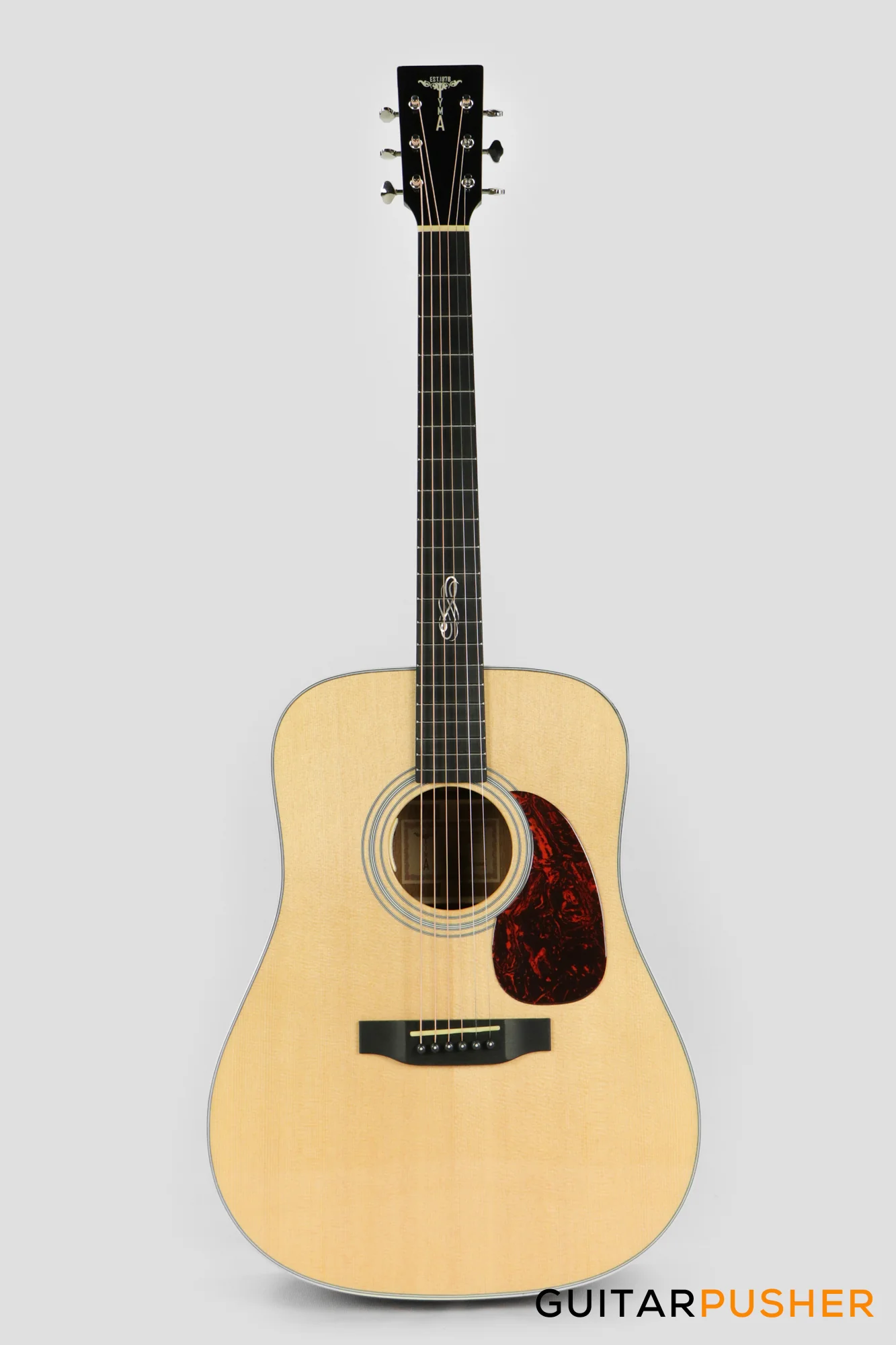 Tyma TD-15E All-Solid Sitka Spruce Top Dreadnought Acoustic-Electric Guitar - Image 2