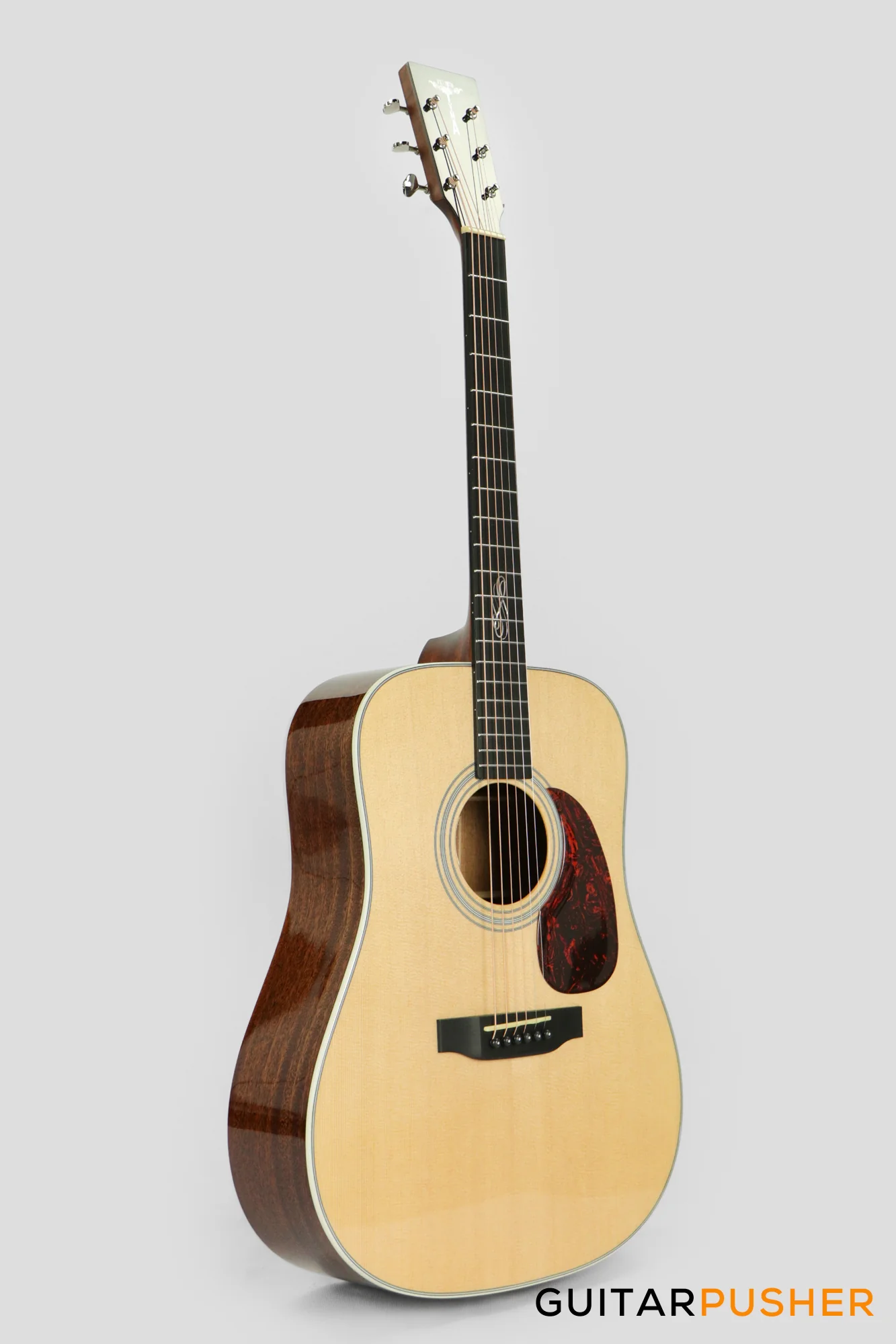 Tyma TD-15E All-Solid Sitka Spruce Top Dreadnought Acoustic-Electric Guitar - Image 5
