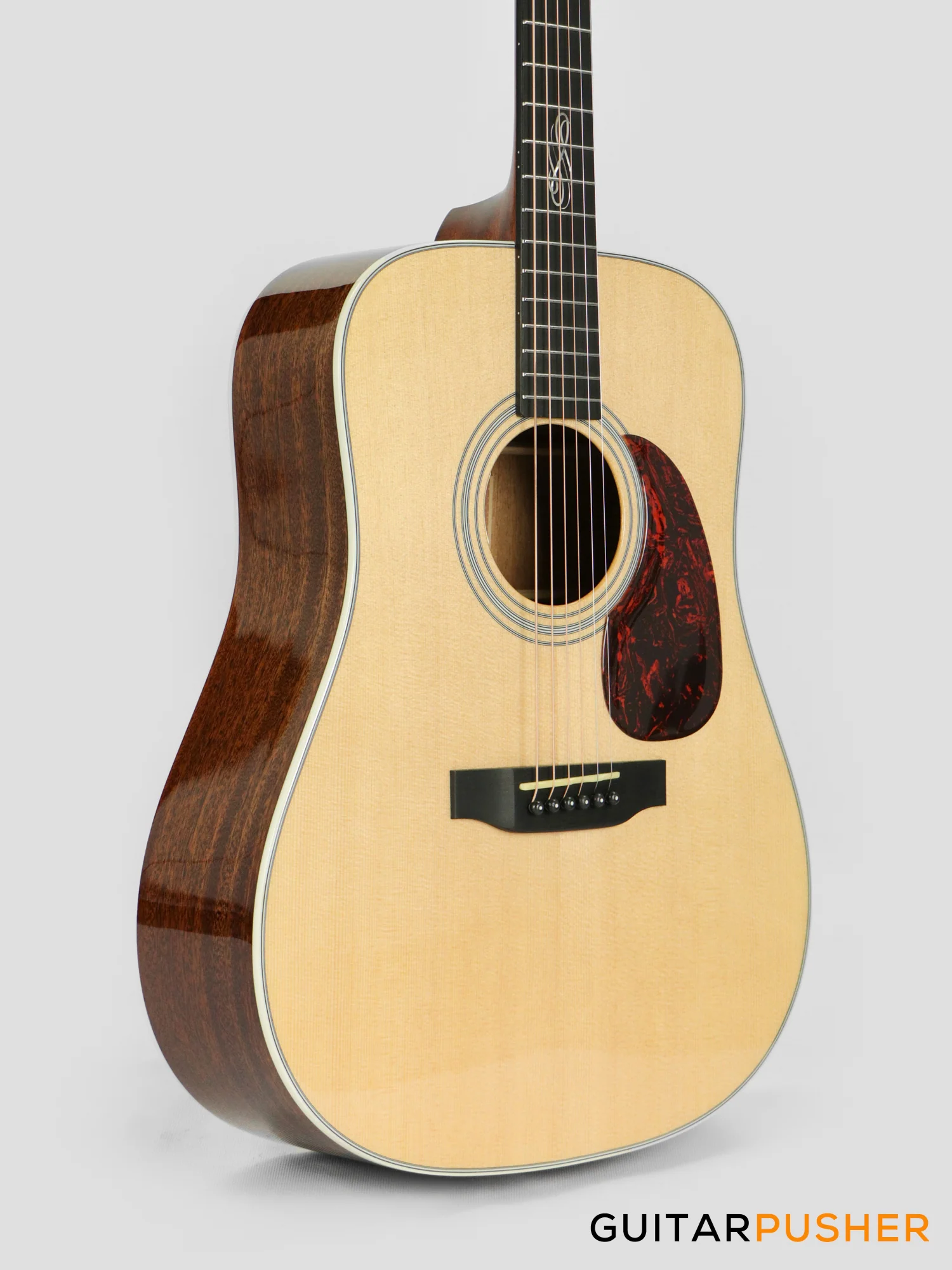 Tyma TD-15E All-Solid Sitka Spruce Top Dreadnought Acoustic-Electric Guitar - Image 6