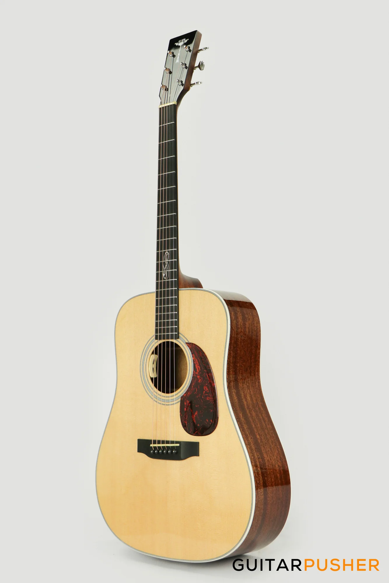 Tyma TD-15E All-Solid Sitka Spruce Top Dreadnought Acoustic-Electric Guitar - Image 9