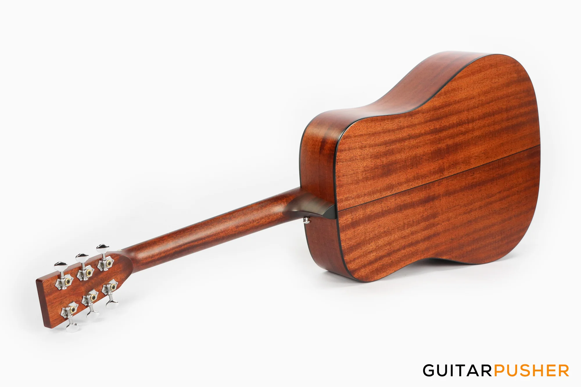 Tyma TD-18E All-Solid Wood Sitka Spruce Top Mahogany Dreadnought Acoustic-Electric Guitar w/ Fishman Matrix Infinity Blend Pickup System & Case - Image 14