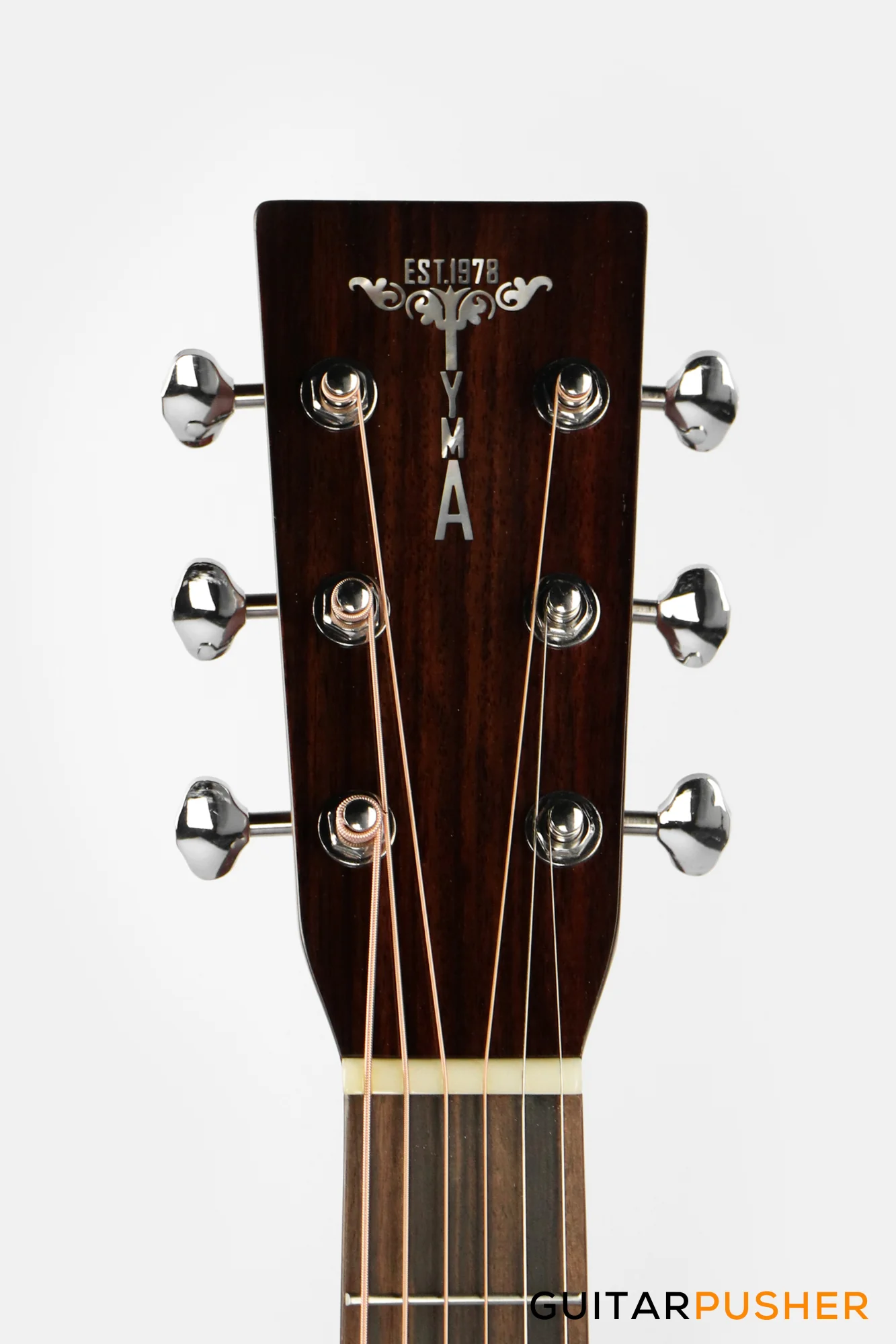 Tyma TD-18E All-Solid Wood Sitka Spruce Top Mahogany Dreadnought Acoustic-Electric Guitar w/ Fishman Matrix Infinity Blend Pickup System & Case - Image 5