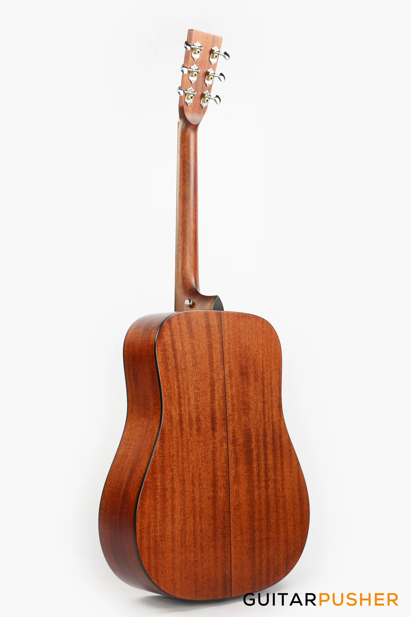 Tyma TD-18E All-Solid Wood Sitka Spruce Top Mahogany Dreadnought Acoustic-Electric Guitar w/ Fishman Matrix Infinity Blend Pickup System & Case - Image 8