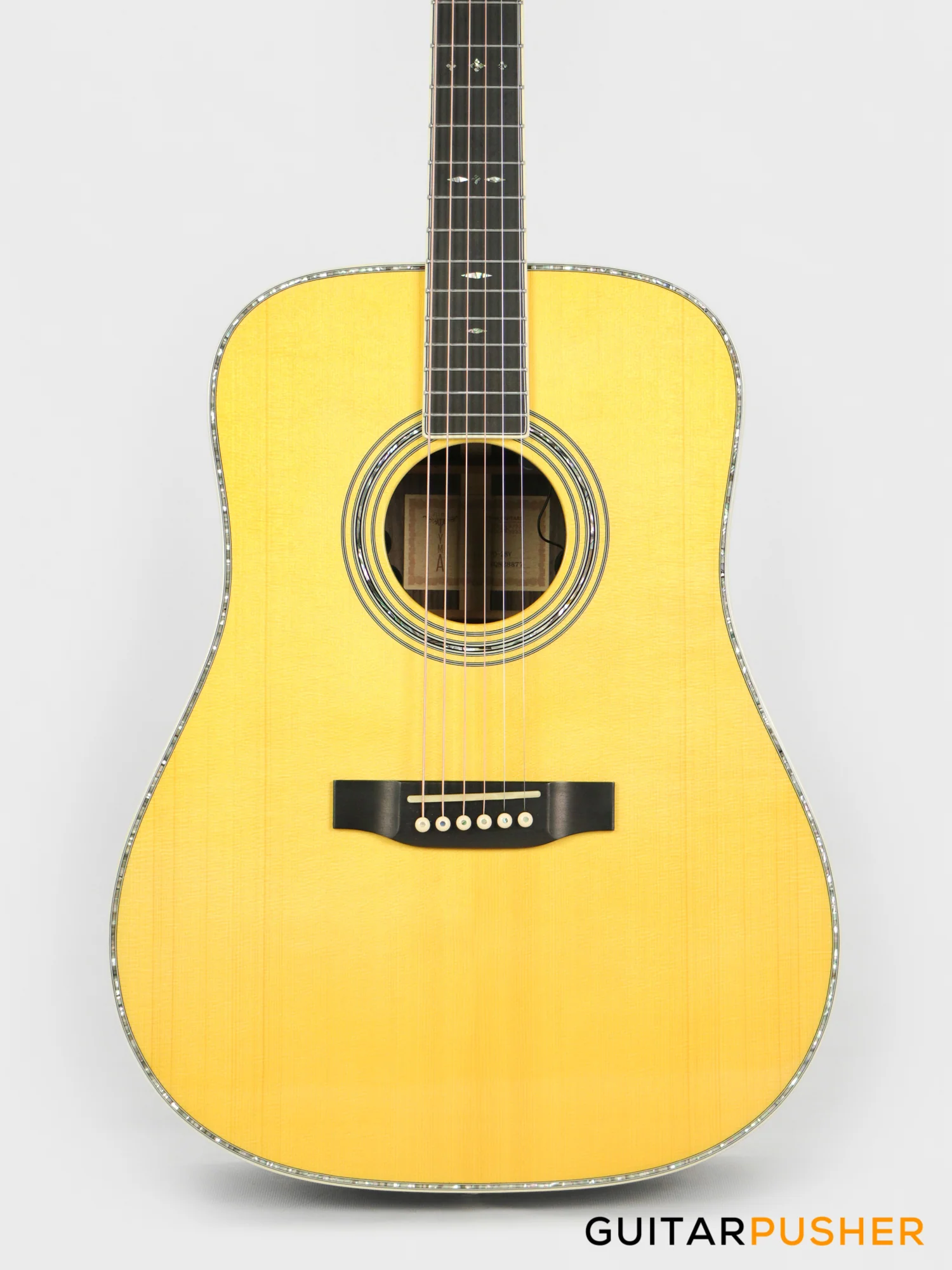 Tyma TD-28VE All-Solid Wood Sitka Spruce Top Indian Rosewood Dreadnought Acoustic-Electric Guitar with Fishman USA Elipse Matrix Pickup System & Case
