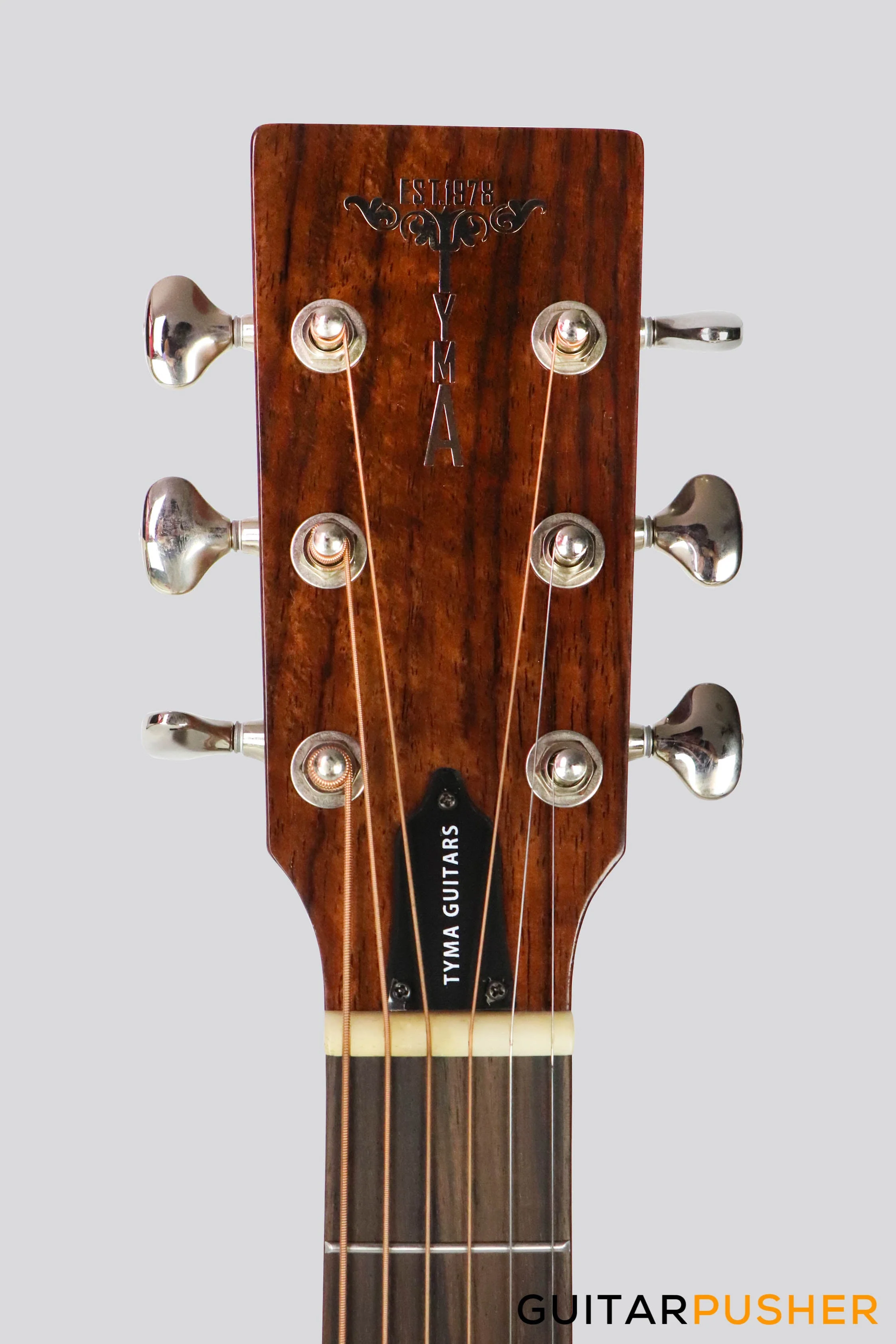 Tyma TE-1 Hollowbody Electric Guitar - White - Image 5