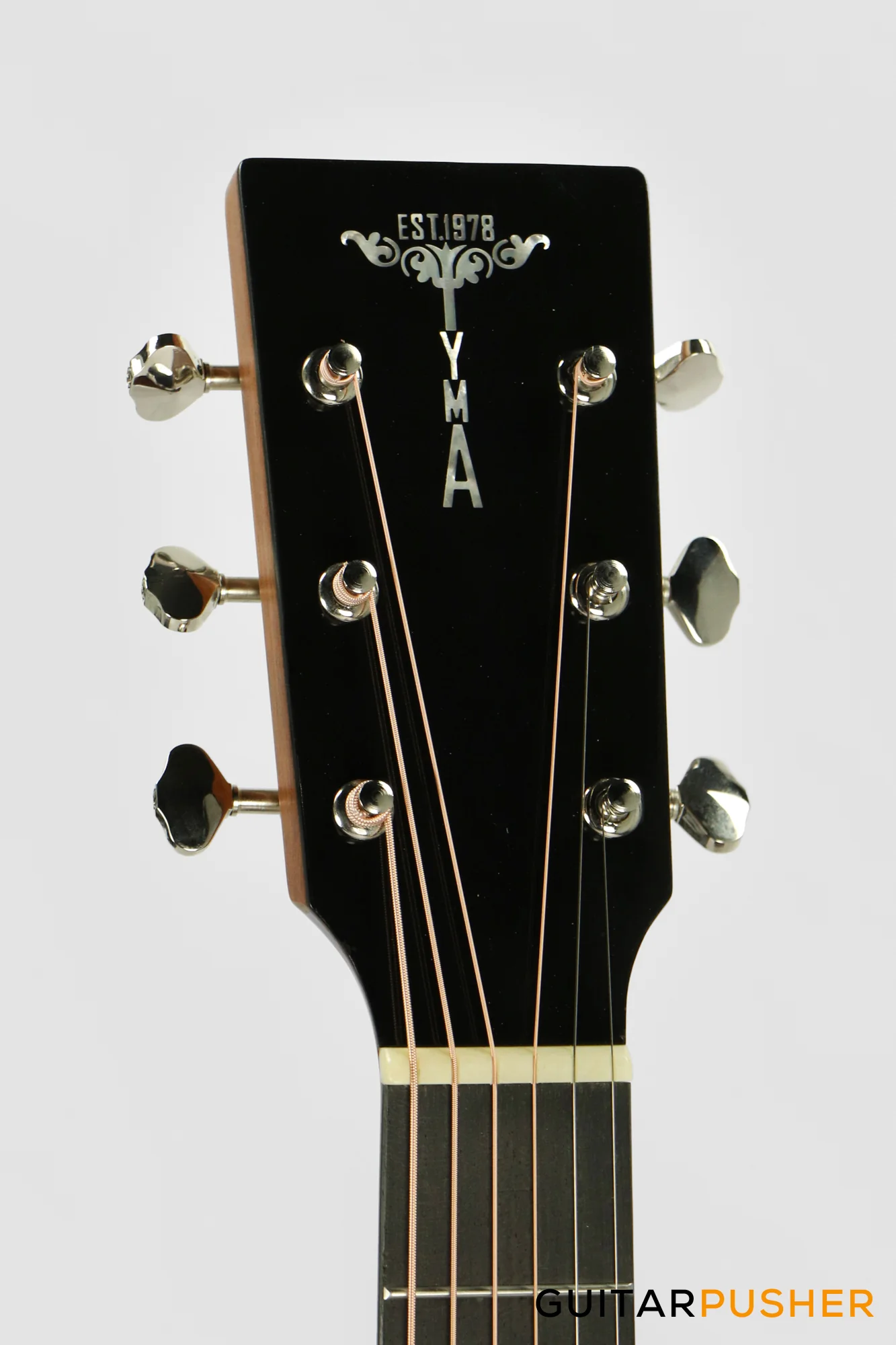 Tyma TF-12E Solid Sitka Spruce Top Indian Rosewood OM Acoustic-Electric Guitar - Image 7
