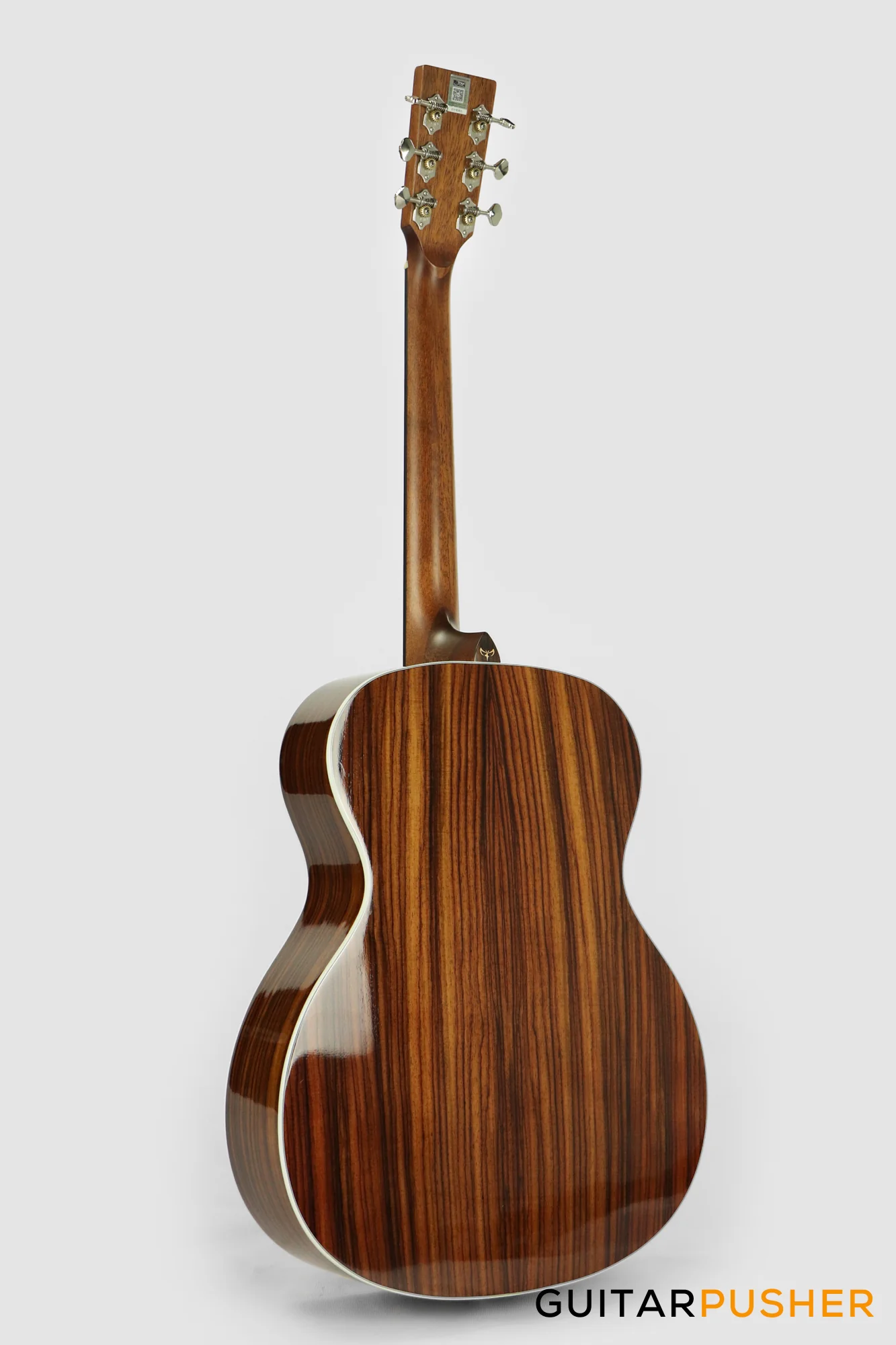 Tyma TF-12E Solid Sitka Spruce Top Indian Rosewood OM Acoustic-Electric Guitar - Image 8